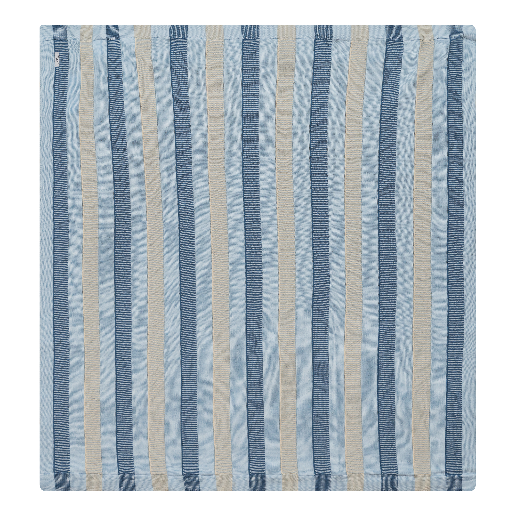 Knit Blanket in Light Blue One Size by Little Fragile