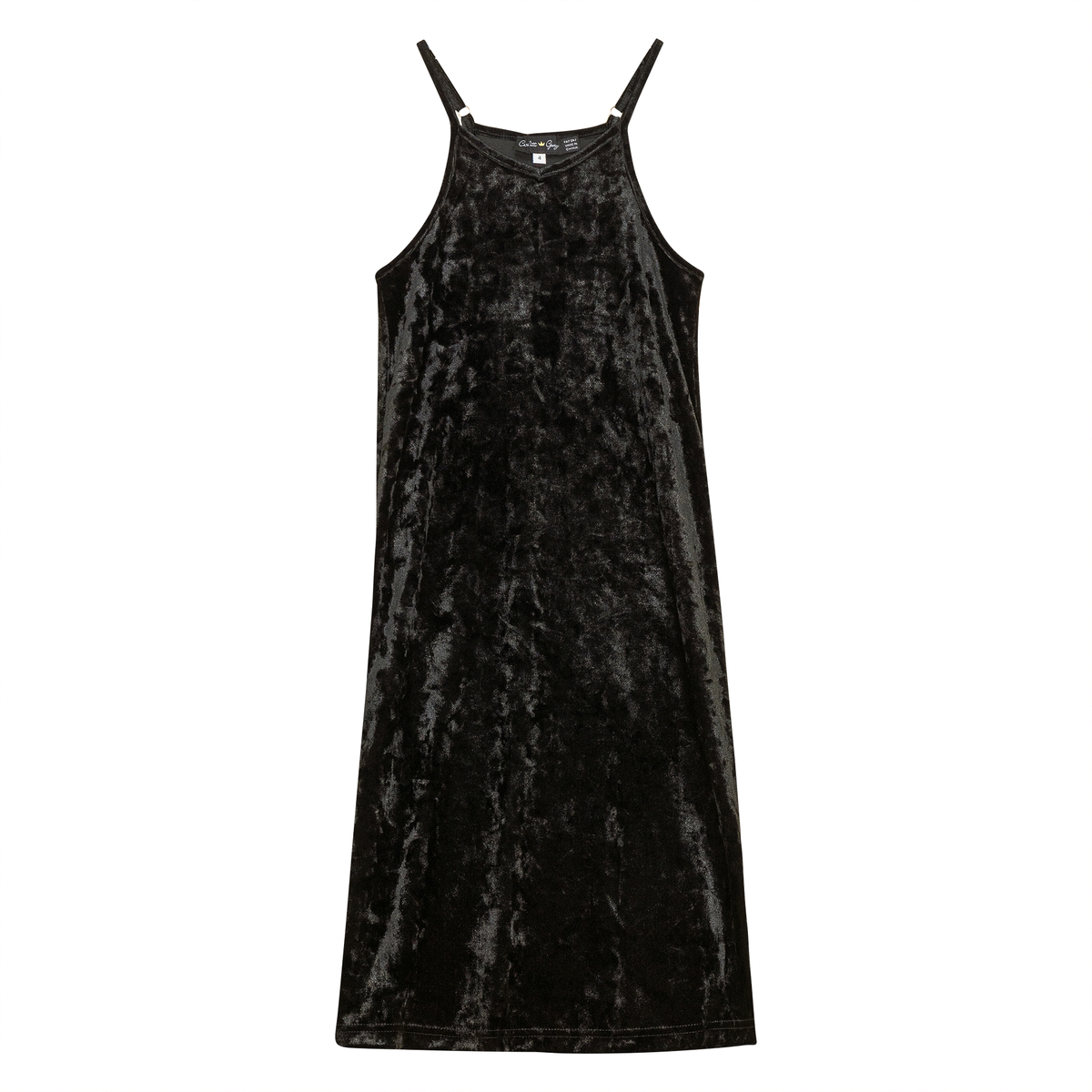 Crushed Velour Maxi Jumper in Black by Charlotte & George