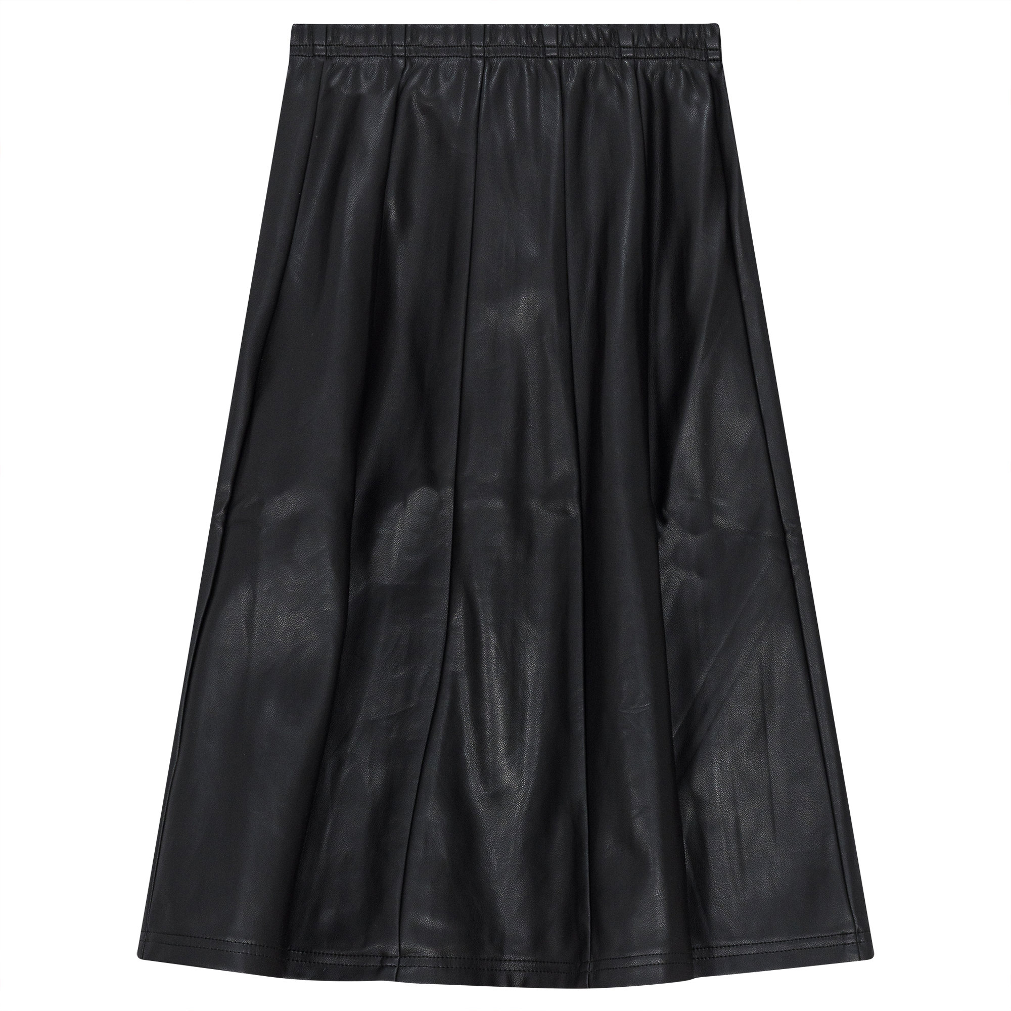 Leather Paneled Skirt in by Ginger