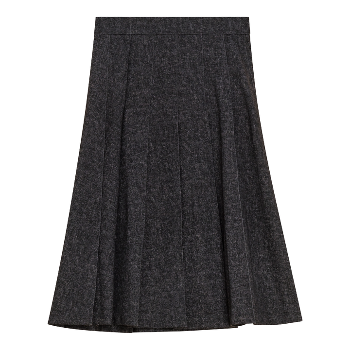 Mix Knit Knife Pleated Skirt Ladies Skirt by {{ product_vemdor}}