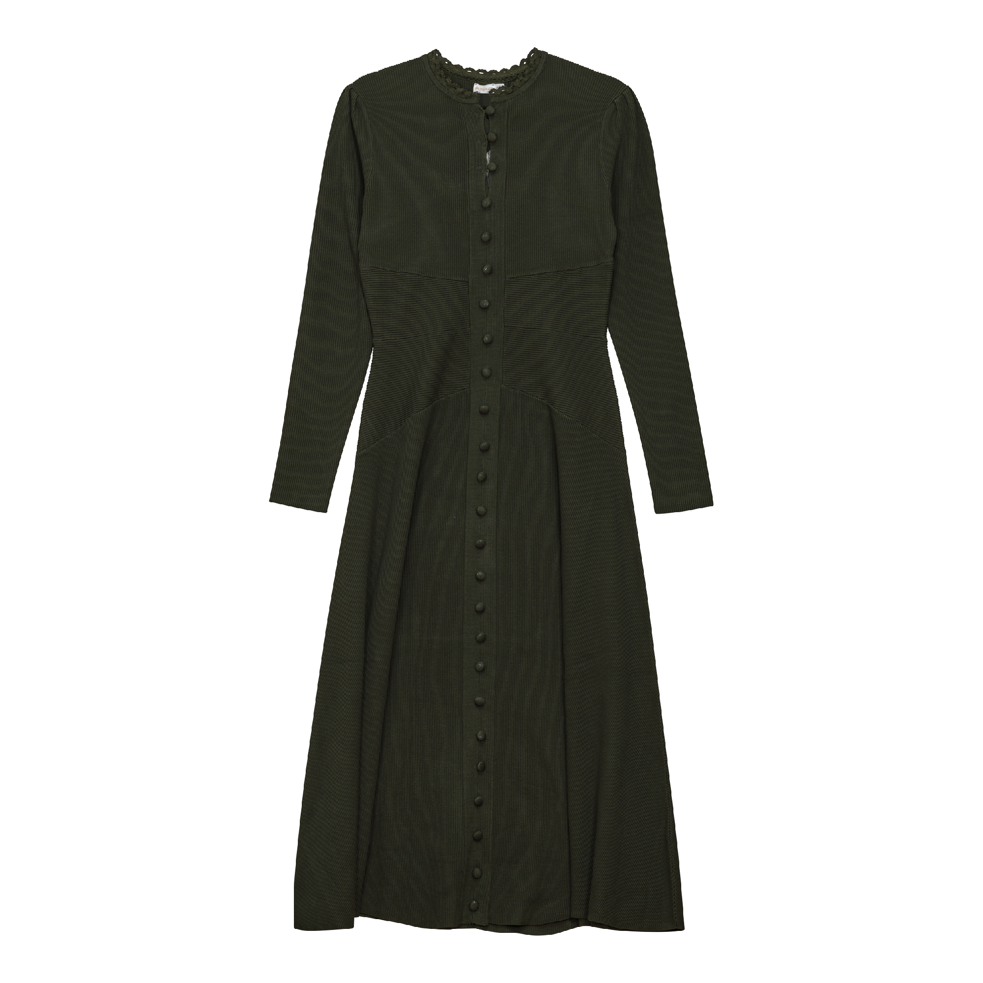 Midi Knit Dress in Olive by Aspect