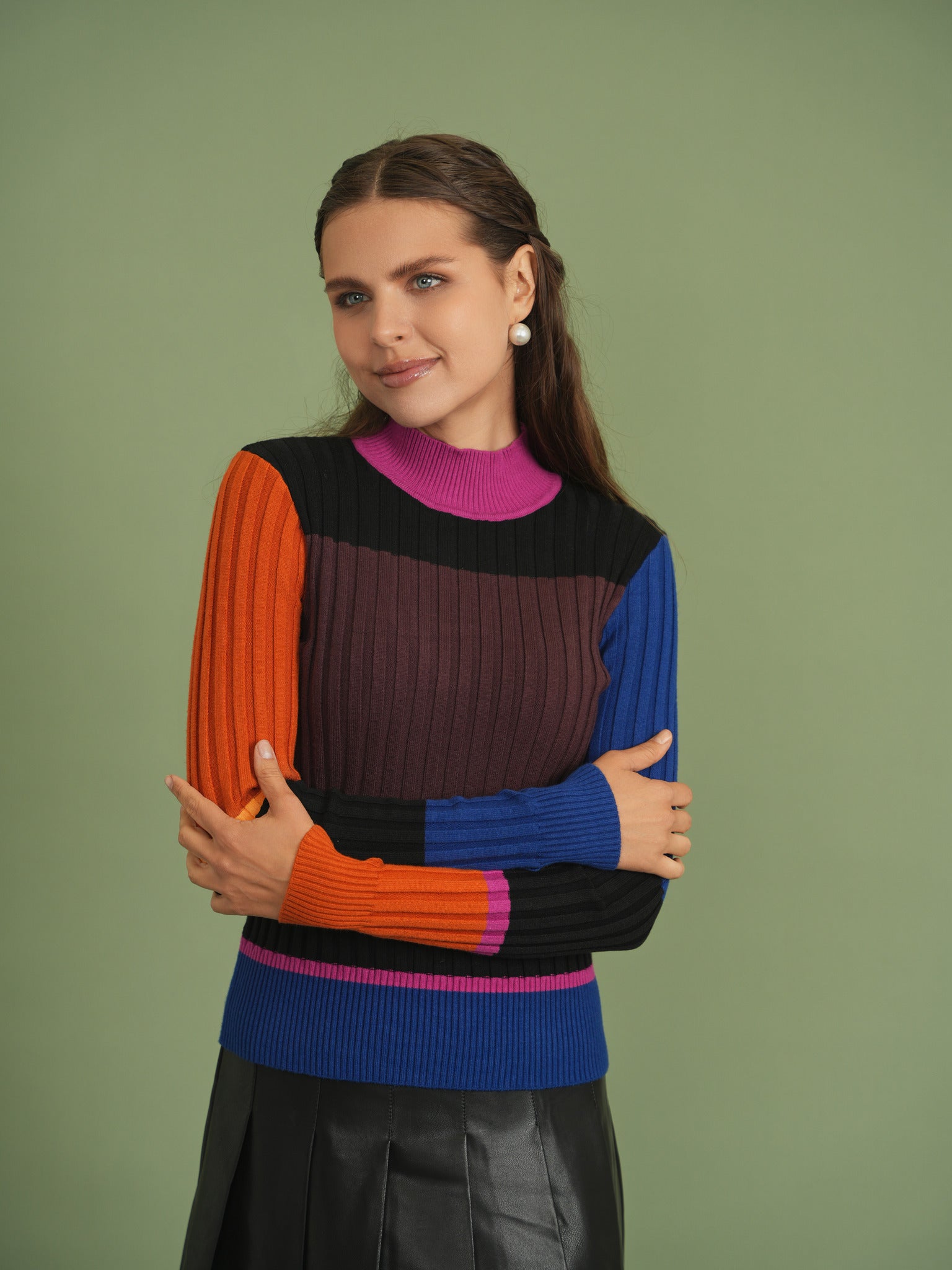 Knit Top in Royal Blue by Aspect