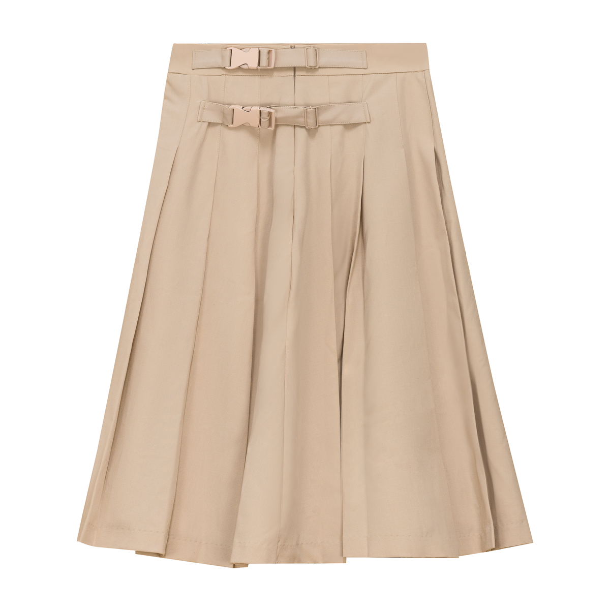 Pleated Skirt with Belt in Wheat by Aspect