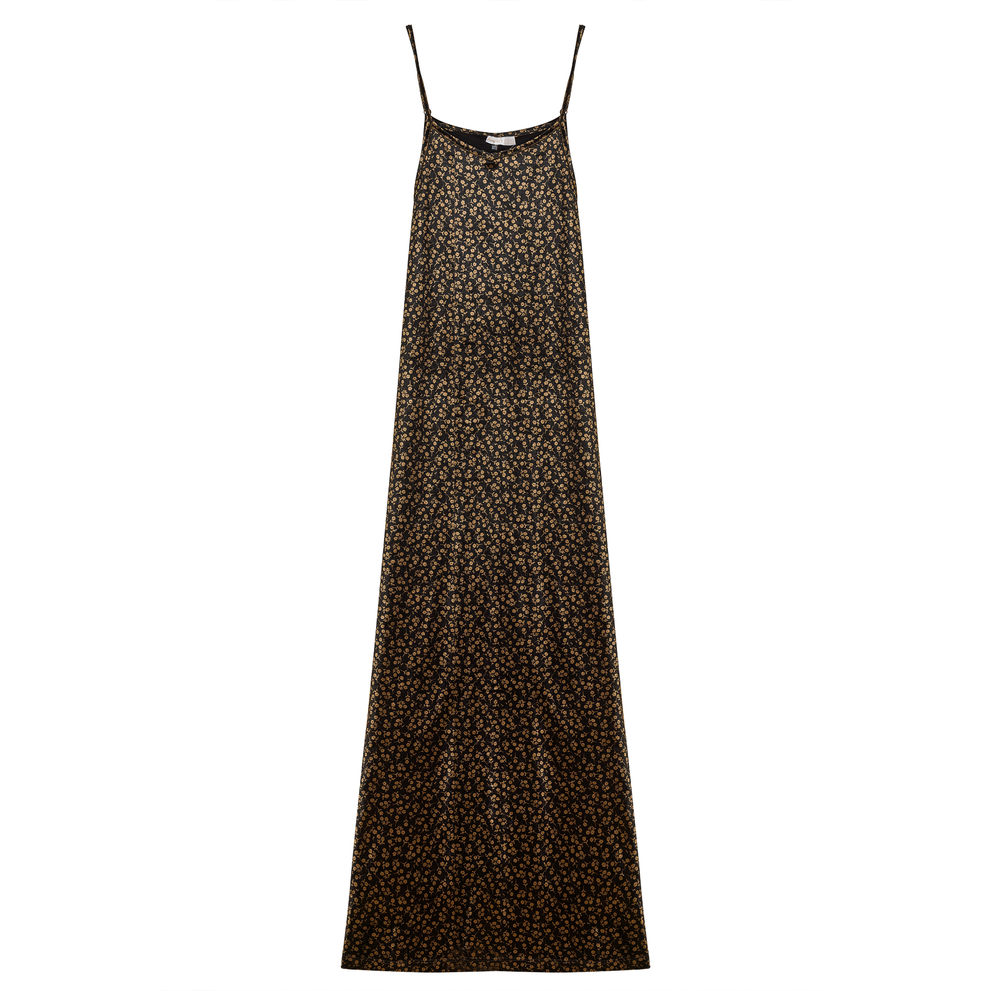 Slinky Velour Maxi Jumper in Black Camel by Aspect
