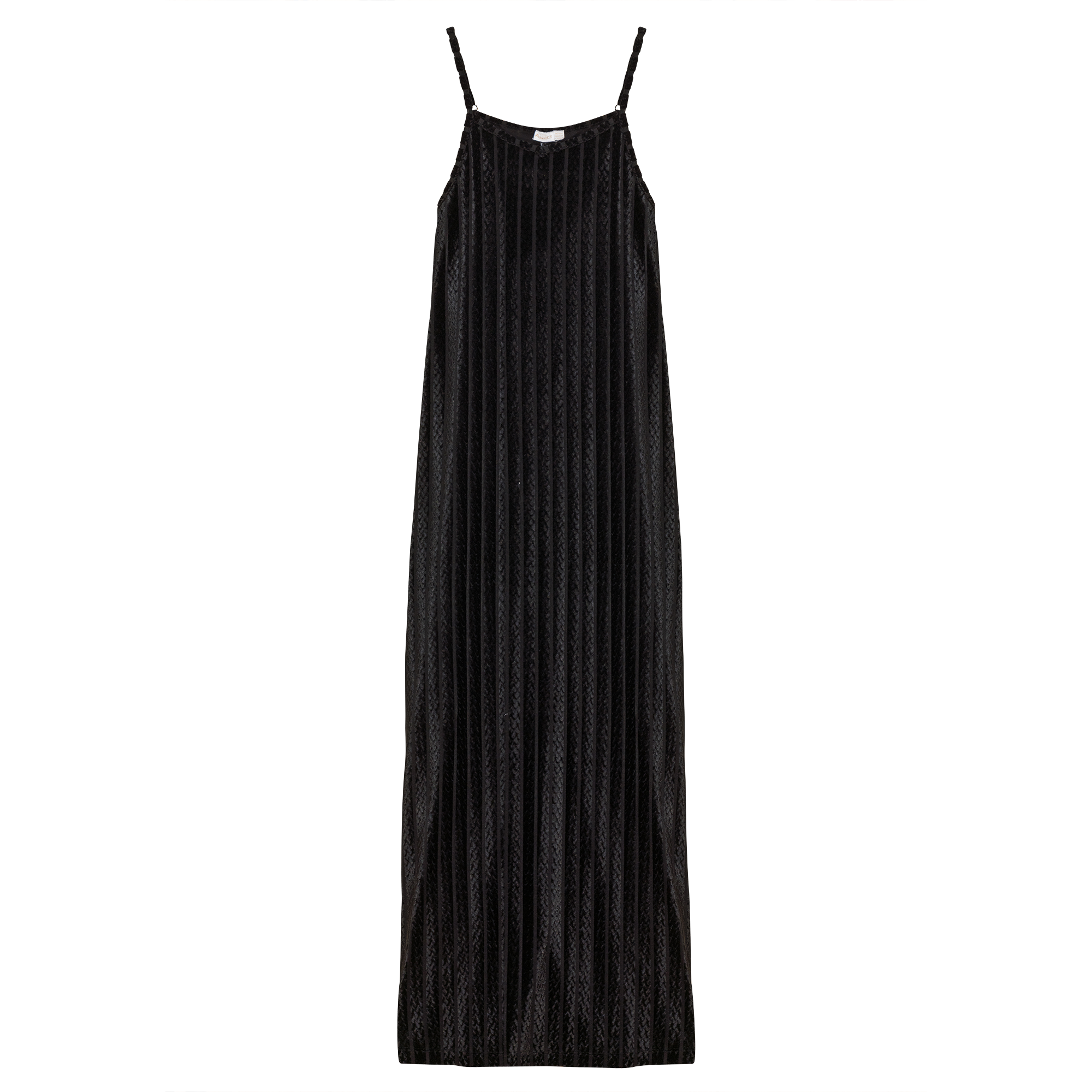 Slinky Velour Maxi Jumper in Black by Aspect