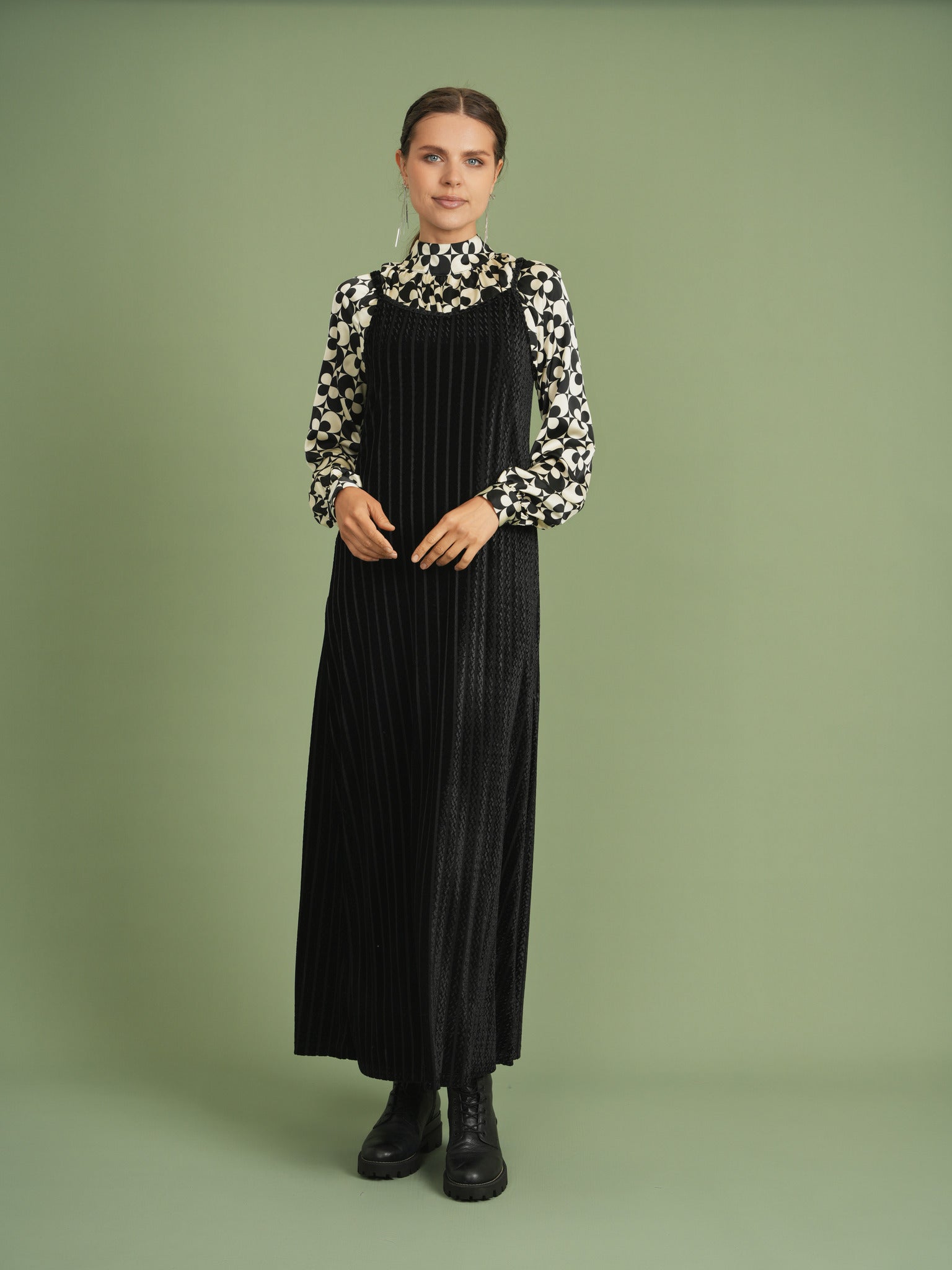 Slinky Velour Maxi Jumper in by Aspect