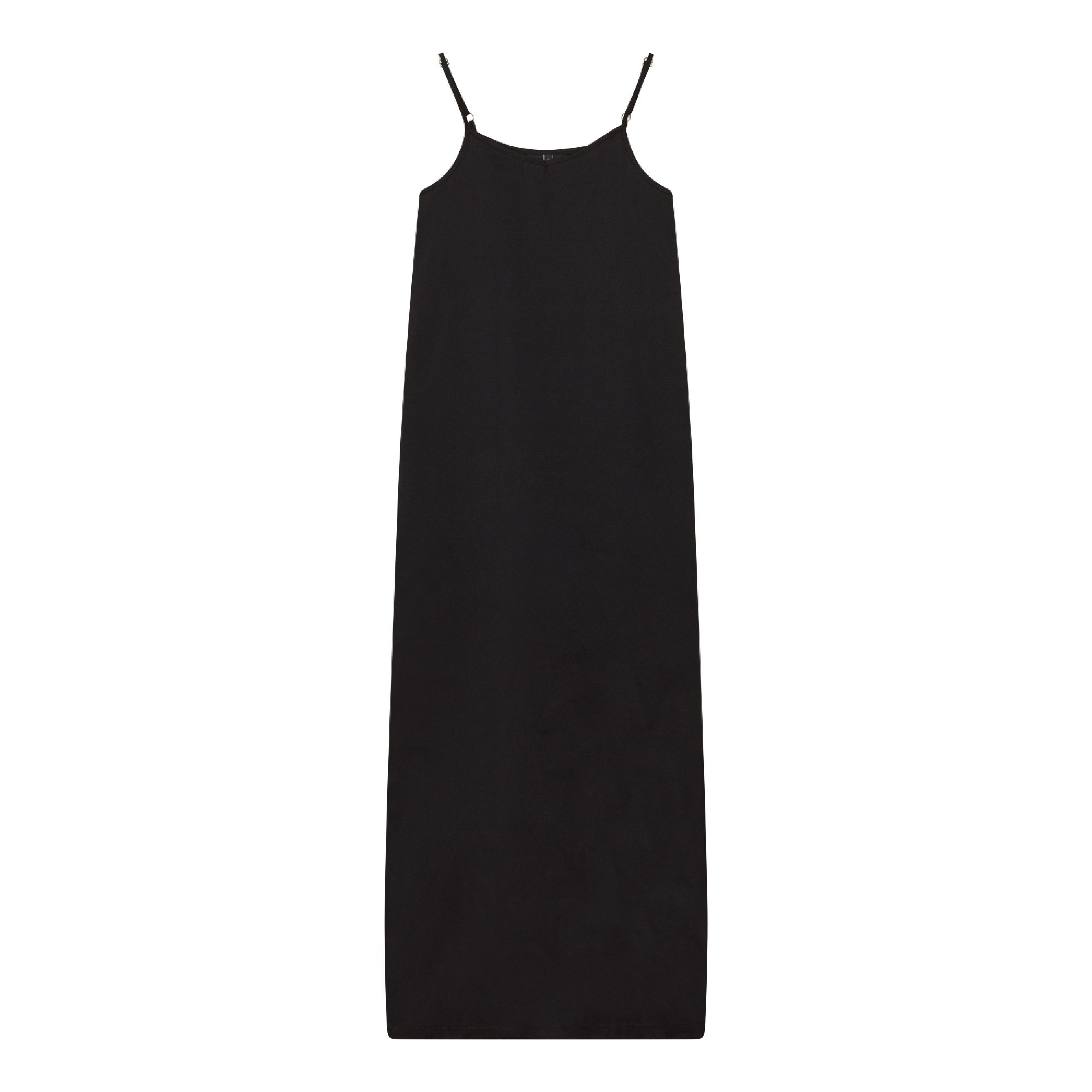 Woven Midi Jumper in Black by Ginger