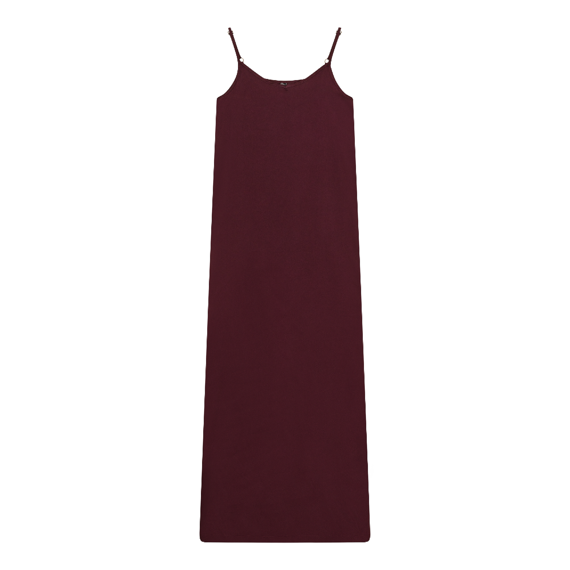 Woven Midi Jumper in Burgundy by Ginger