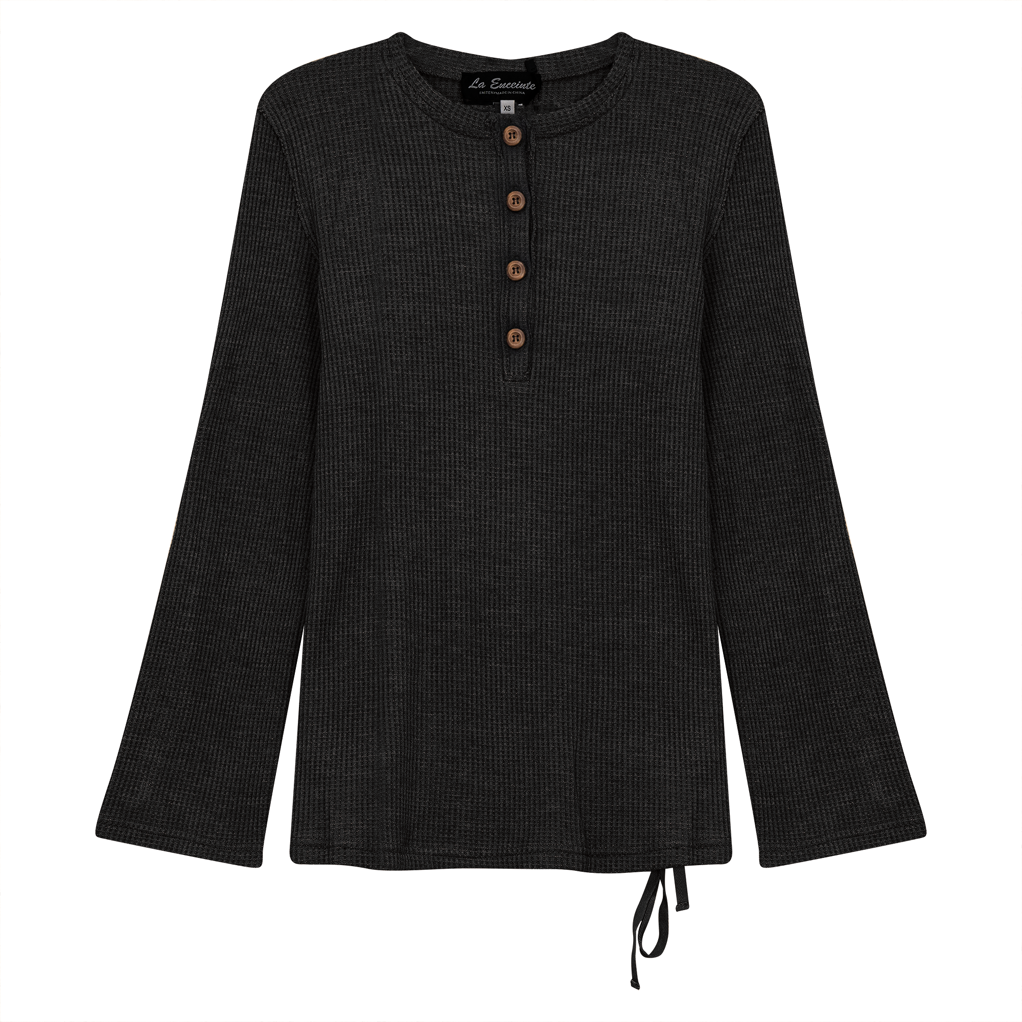 Maternity Henley Waffle Top in by La Enceinte