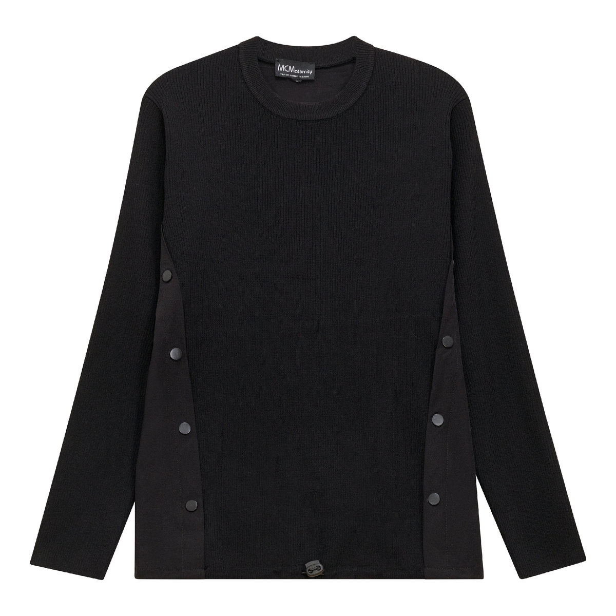 Pull de maternité en tricot côtelé