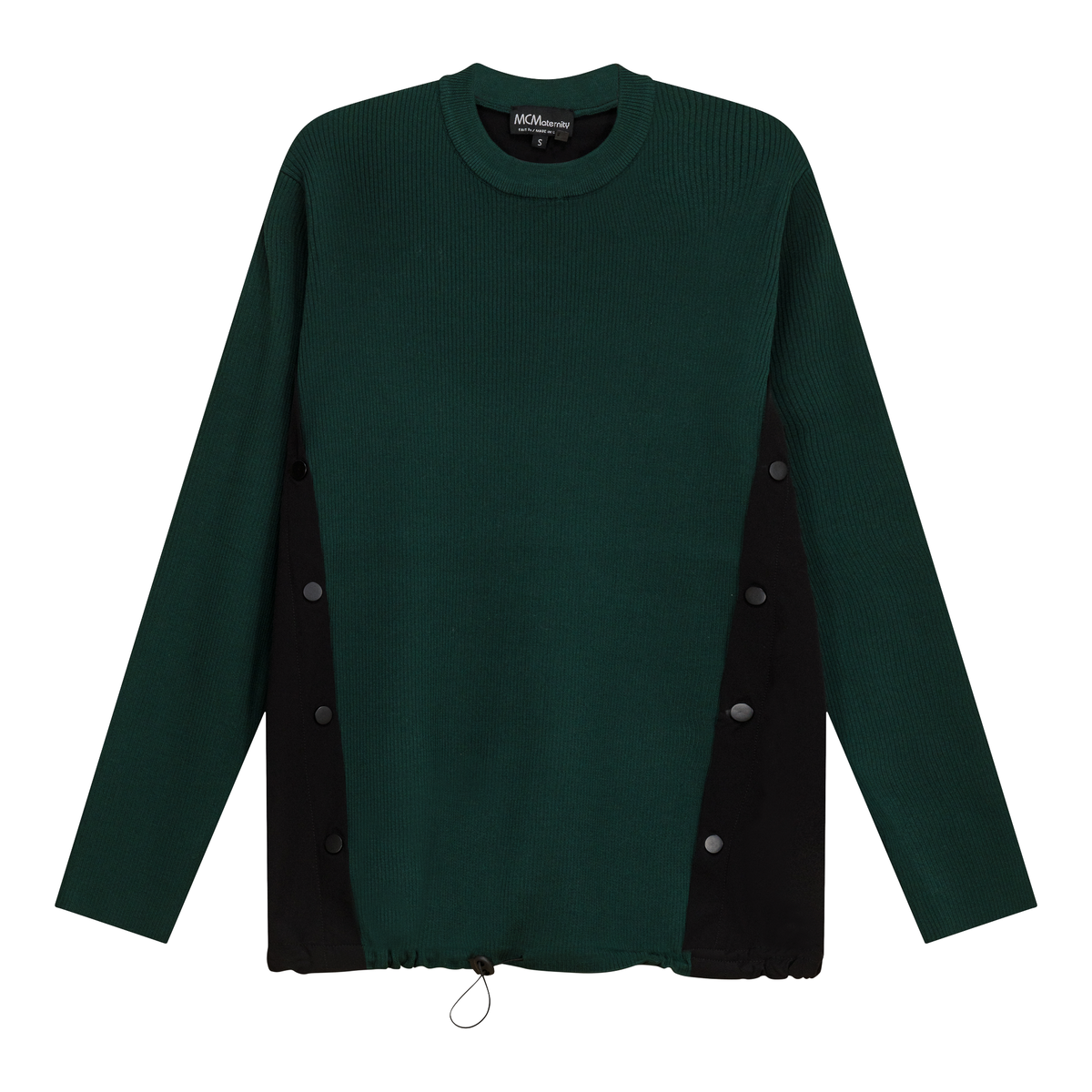 Pull de maternité en tricot côtelé