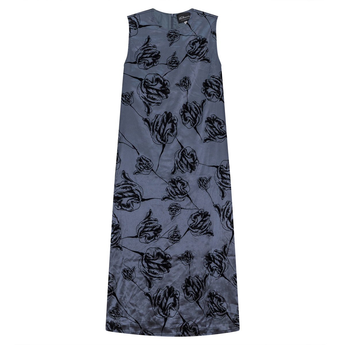 Maternity Velvet Flocked Midi Jumper in Black by MCM