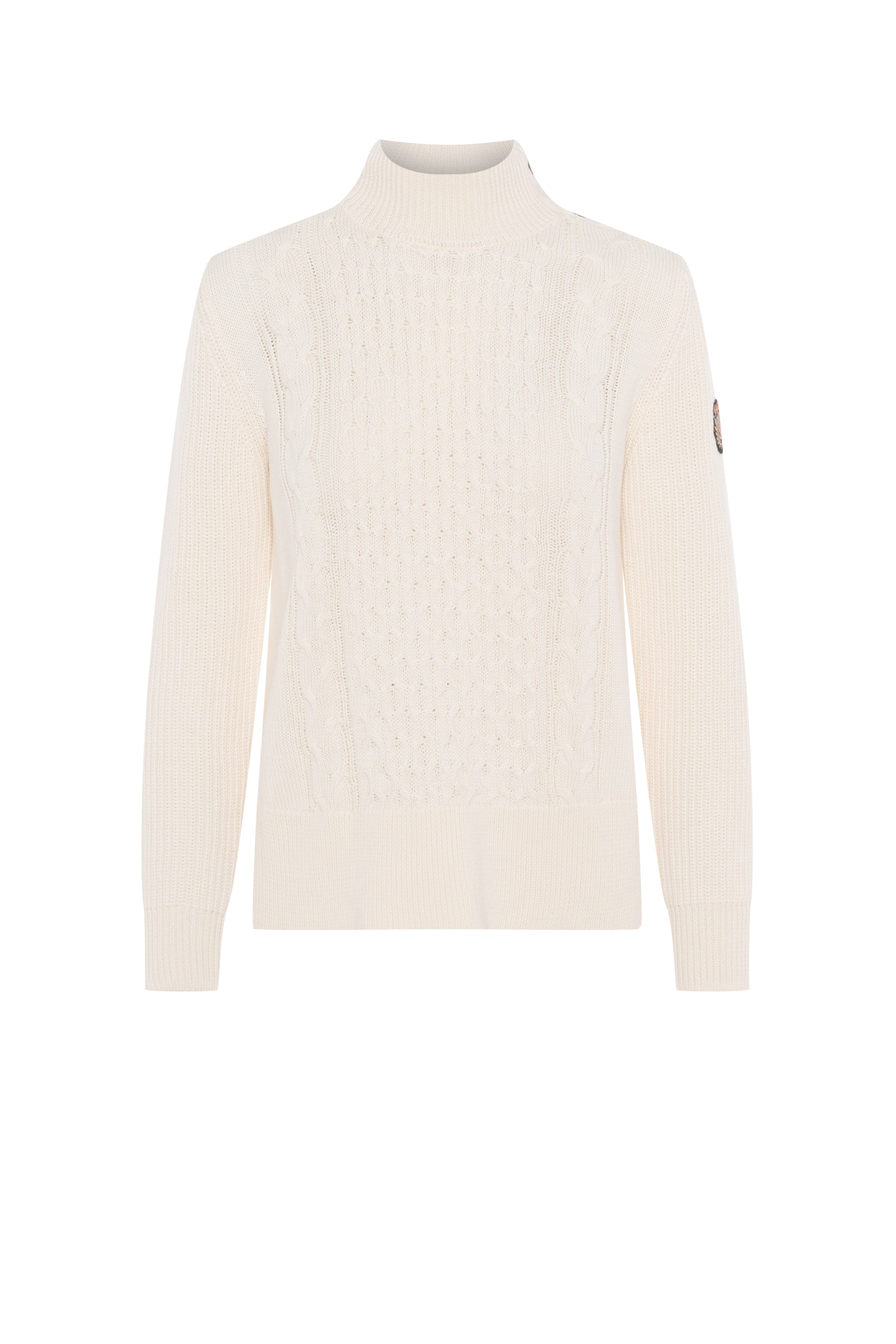 Maternity Knit Quilt Sweater Combo in Cream by MCM