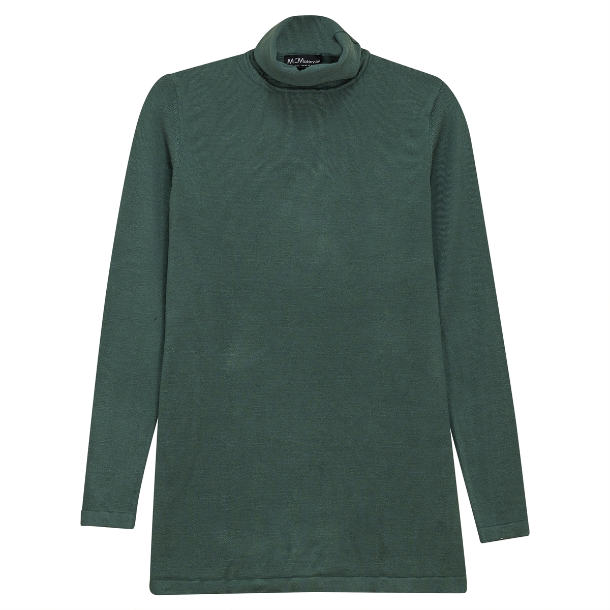 Maternity Thin Knit Turtleneck in Basil by MCM