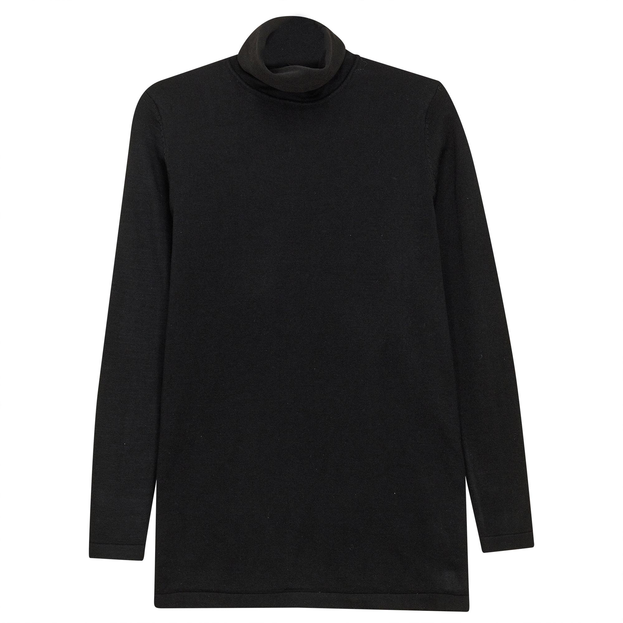 Maternity Thin Knit Turtleneck in Black by MCM