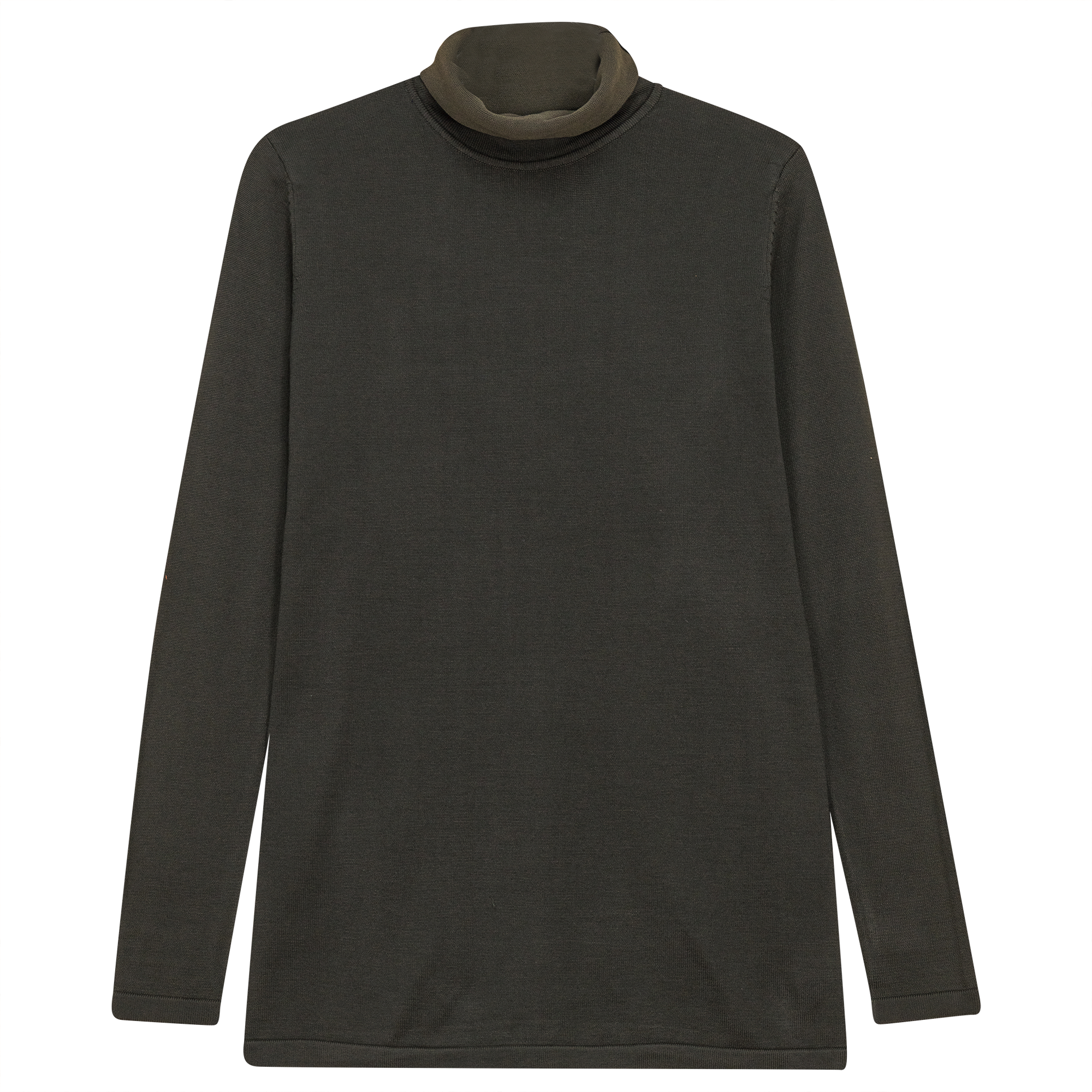 Maternity Thin Knit Turtleneck in Dark Olive by MCM