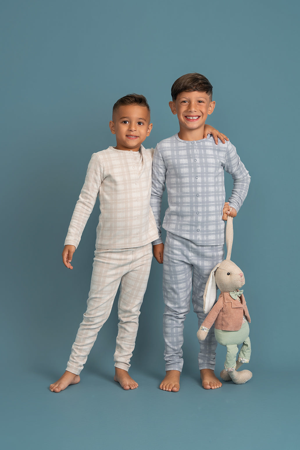 Brushed Rib Plaid 2Pc Set in by Whipped Cocoa