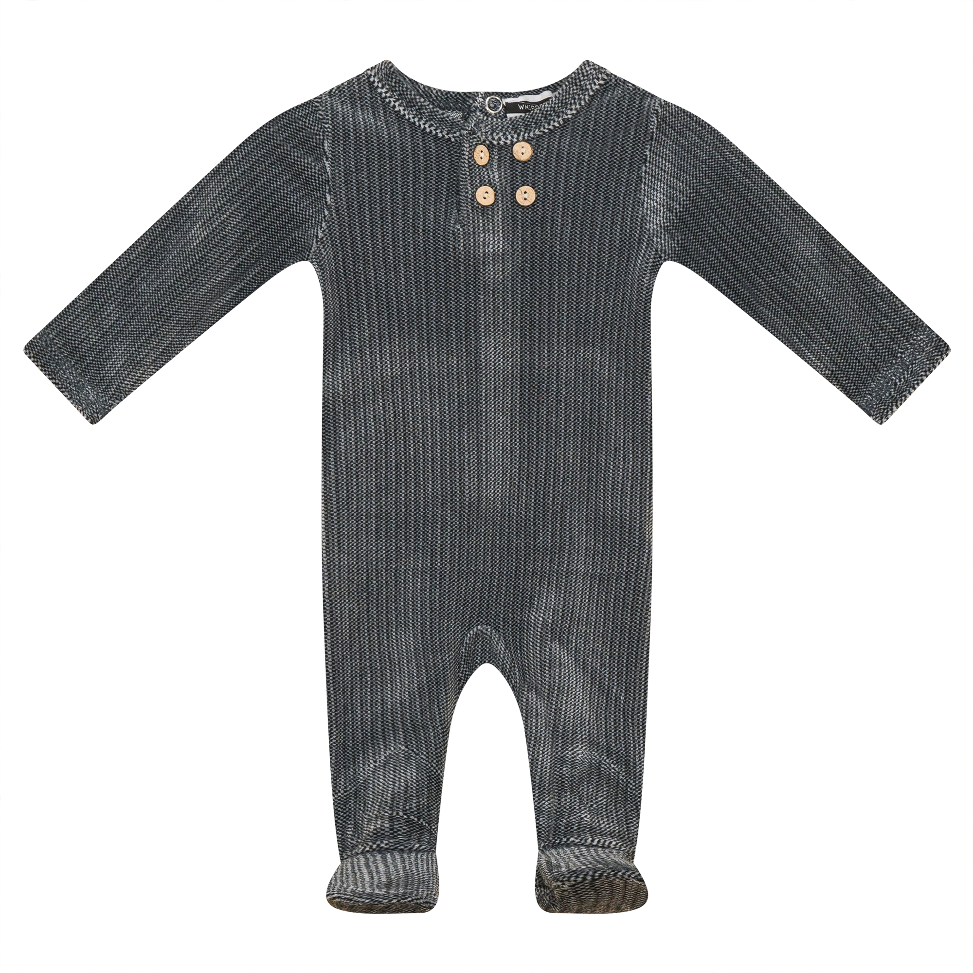 Velour Onesie in Black by Whipped Cocoa