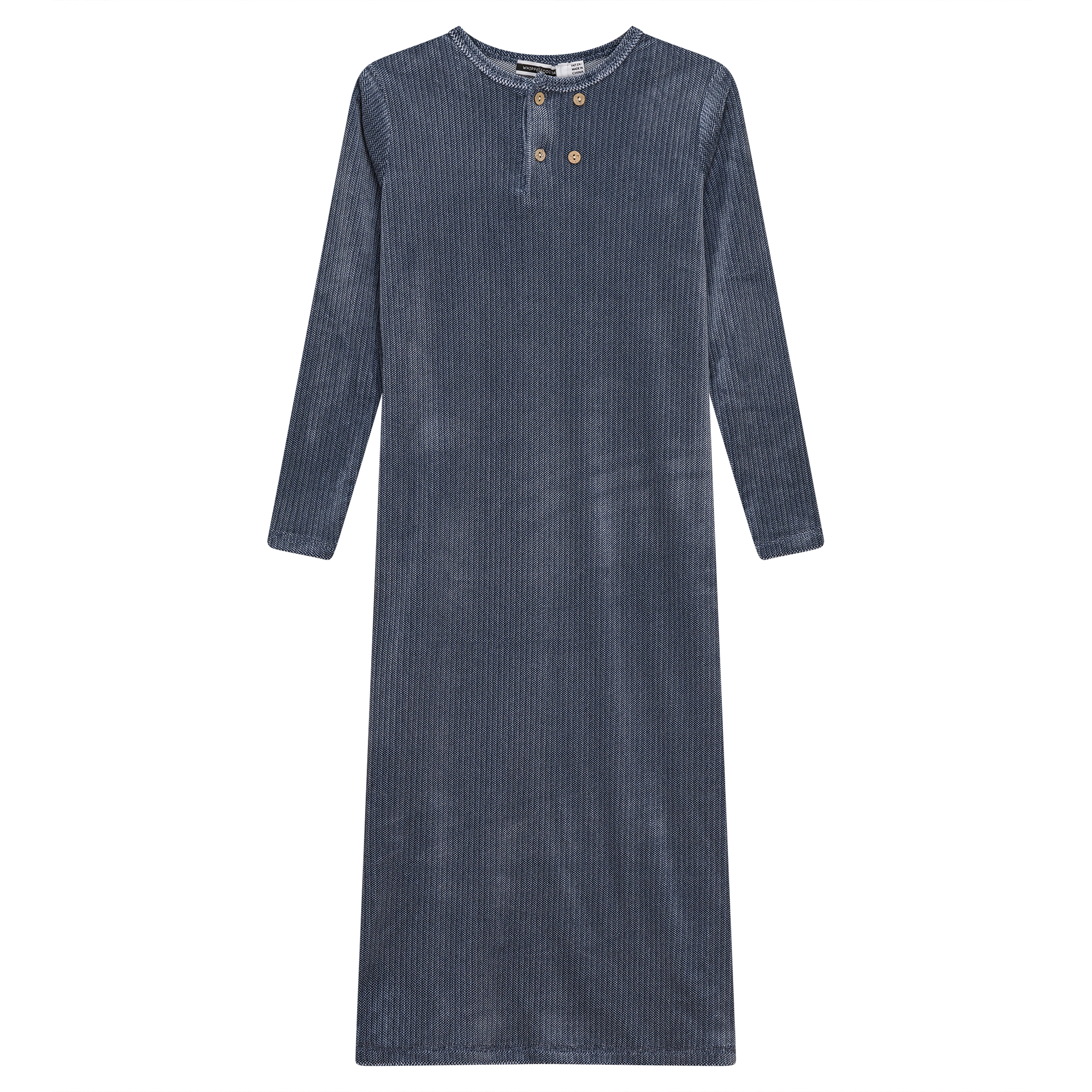 Velour Night Gown in Blue by Whipped Cocoa