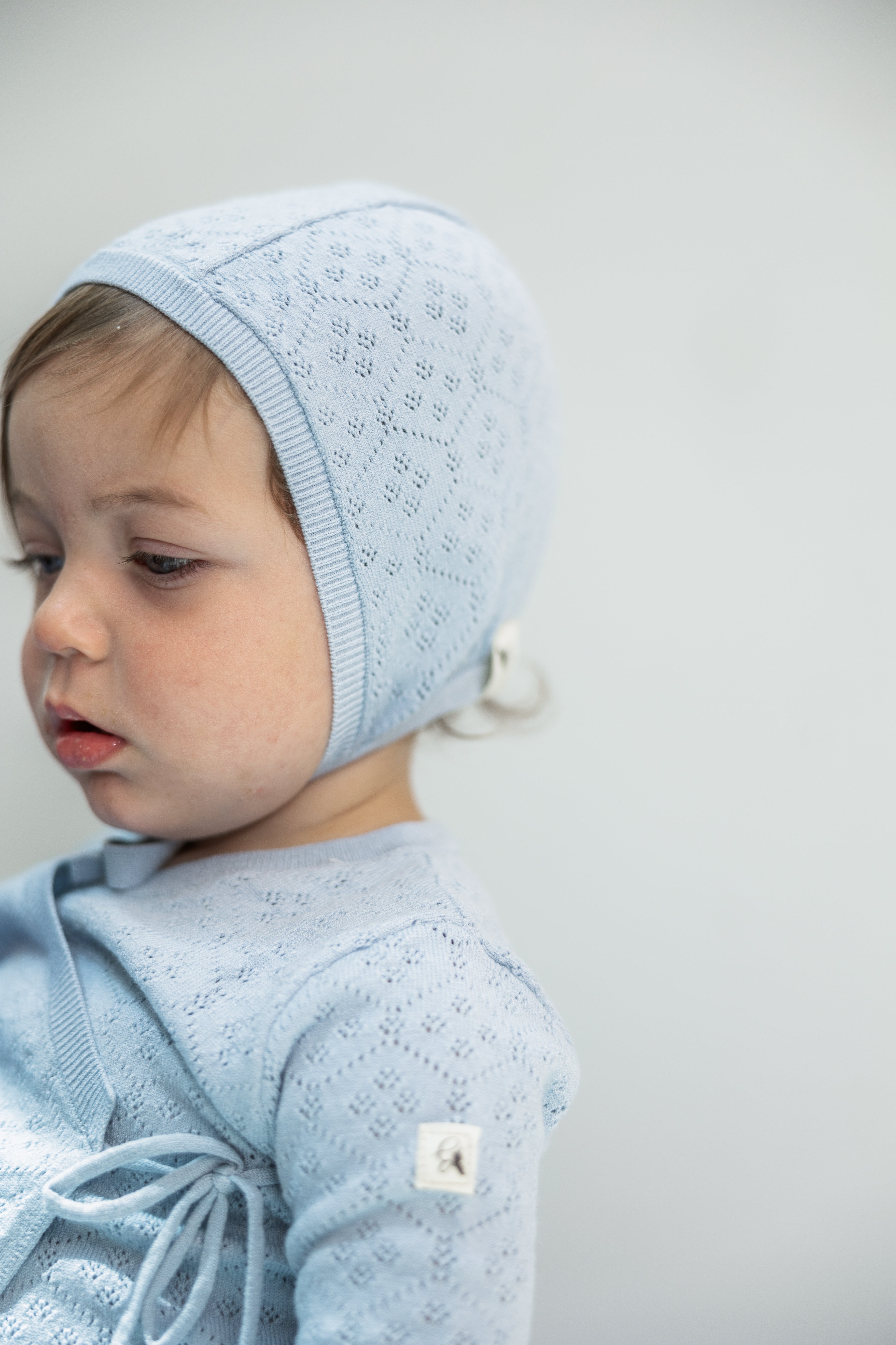 Pointelle Knit 3Pc Set in by Bebe Bella