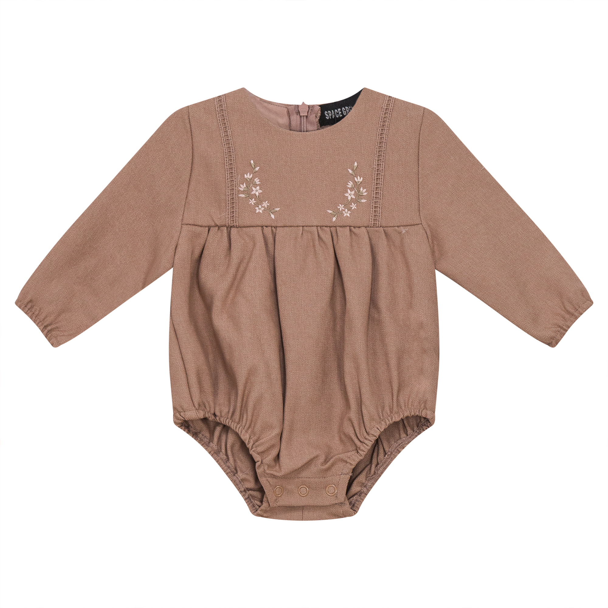 Floral Embroidered Bubble in Pink by Space Grey