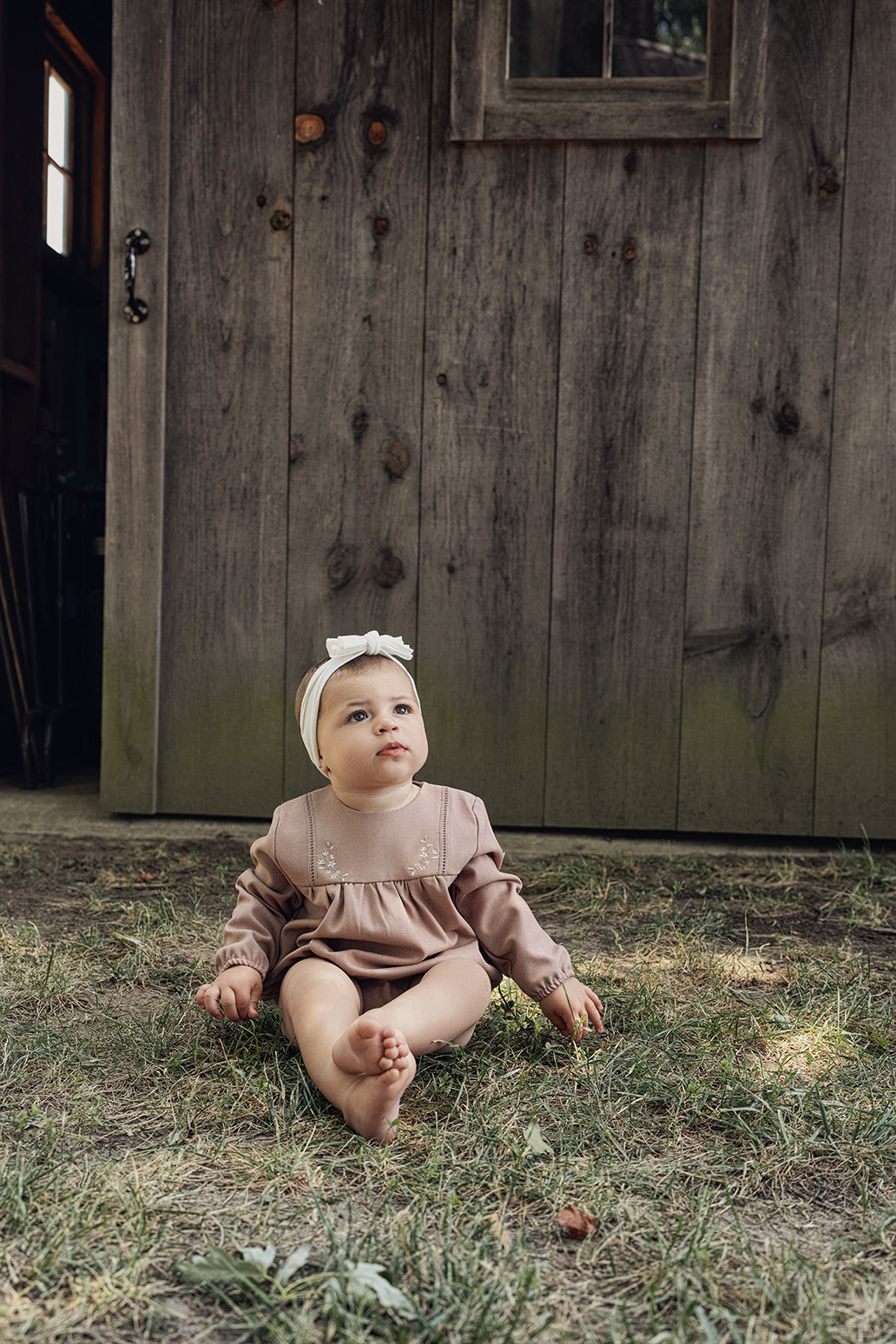 Floral Embroidered Bubble in by Space Grey