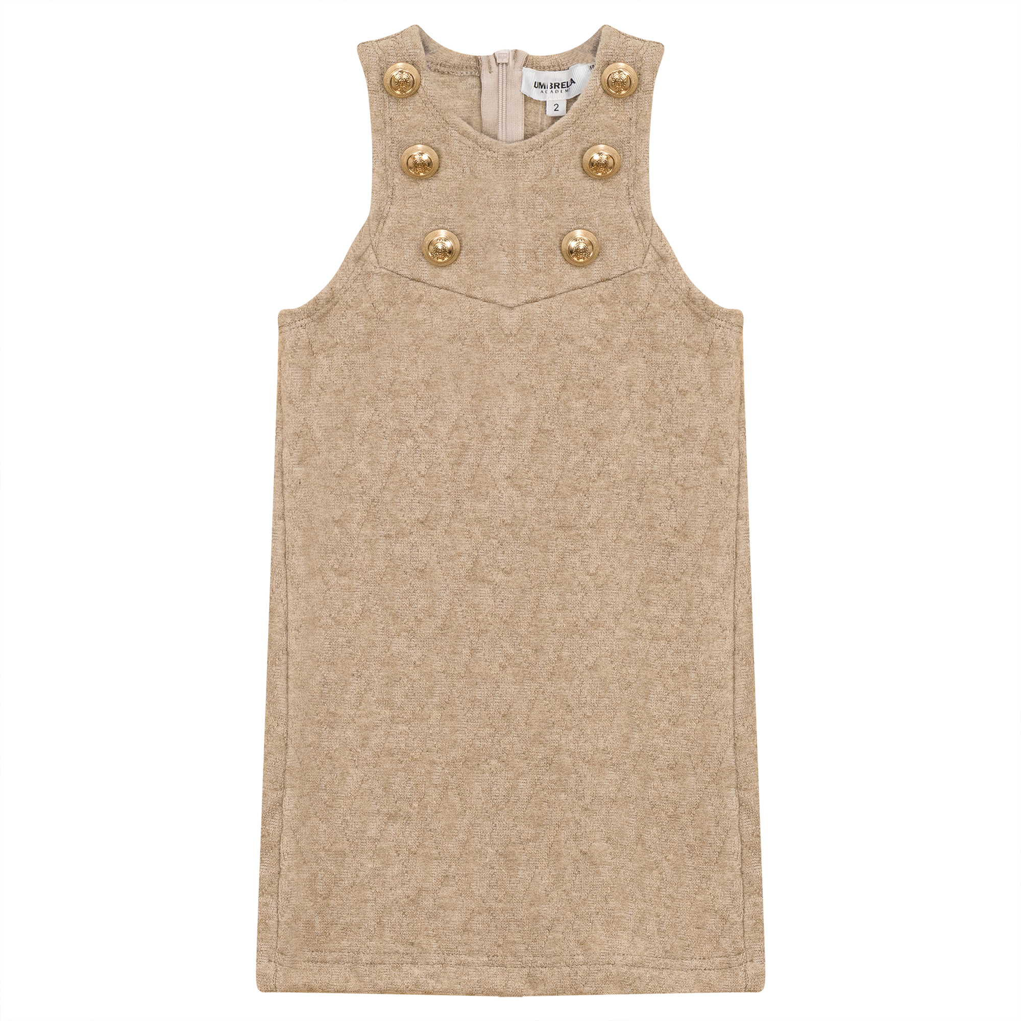 Textured Knit Jumper in Beige Mix by The Umbrella Academy