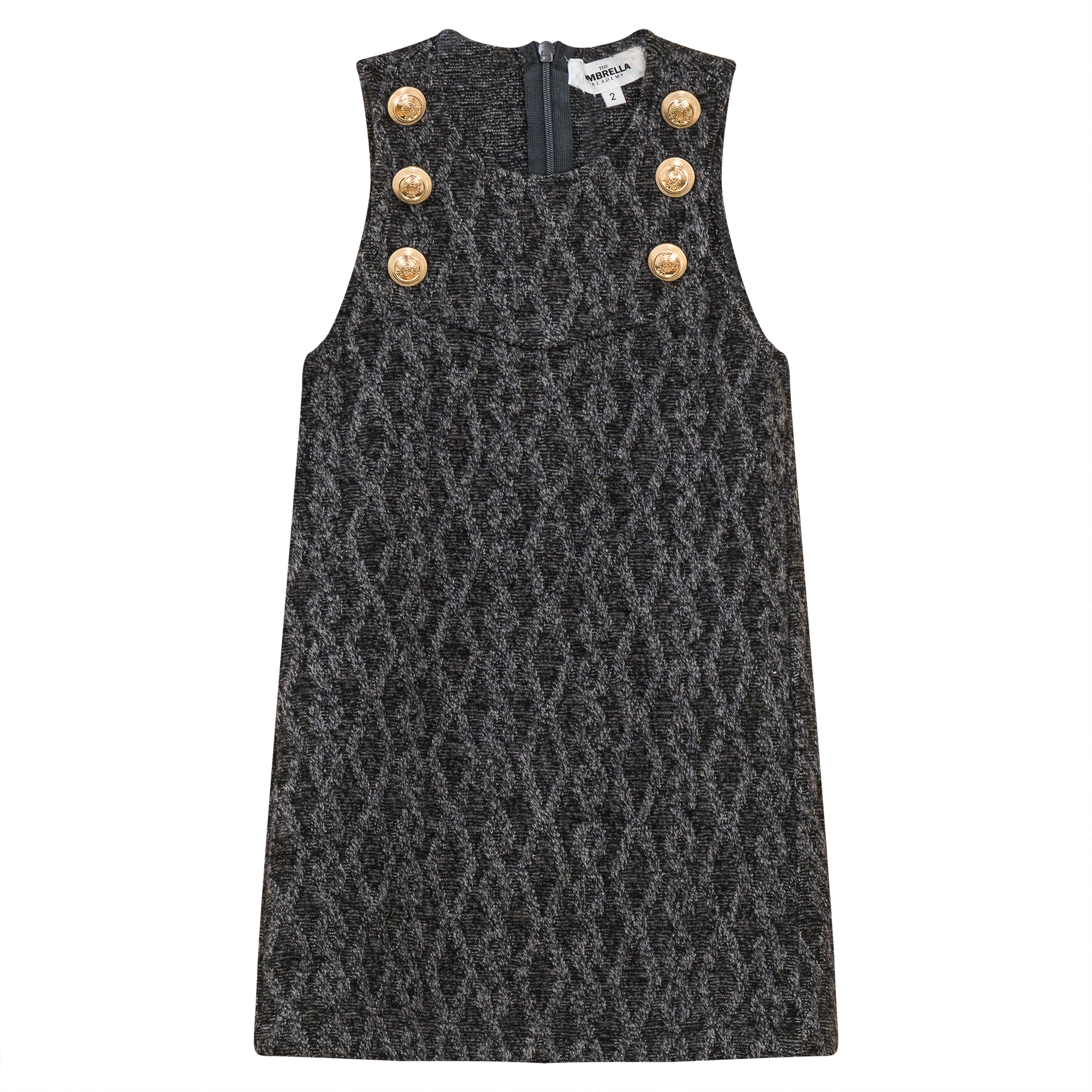 Textured Knit Jumper in Charcoal Mix by The Umbrella Academy