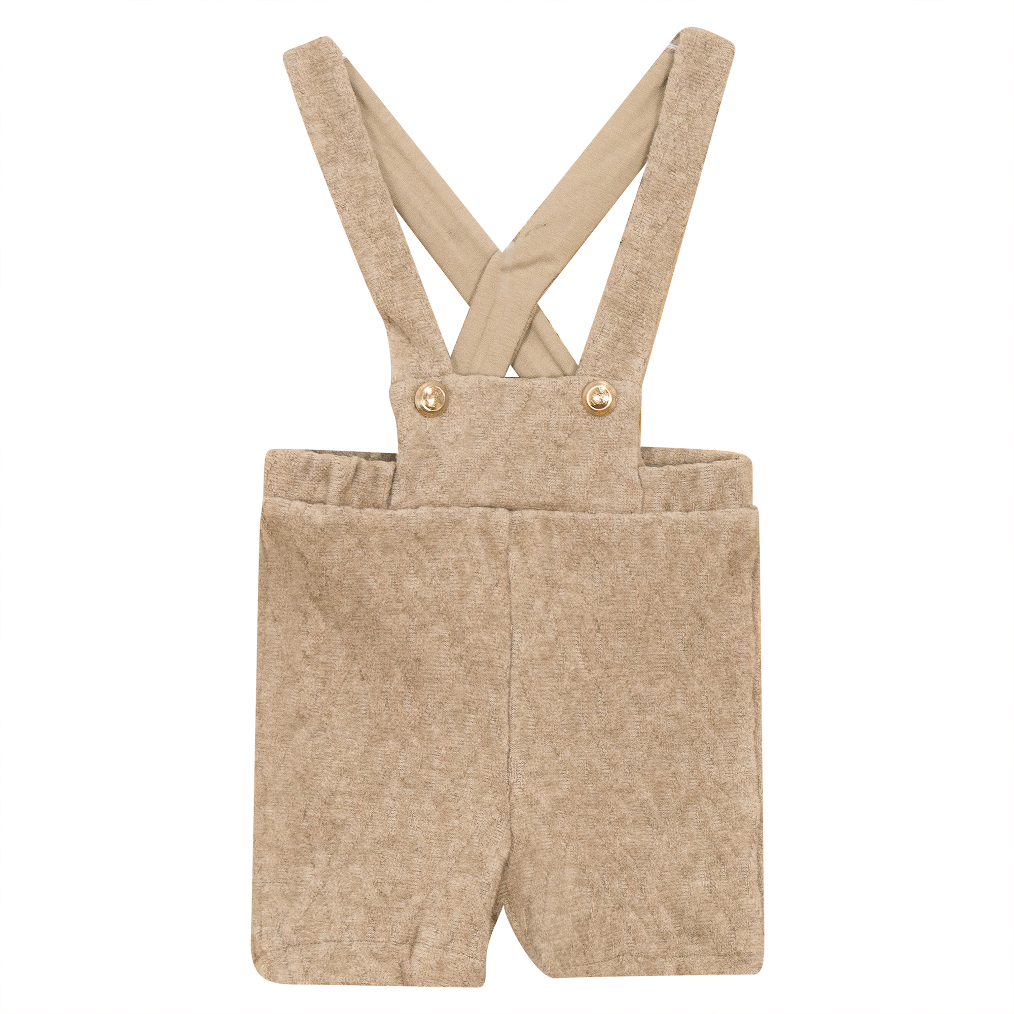 Textured Knit Overall in Beige Mix by The Umbrella Academy