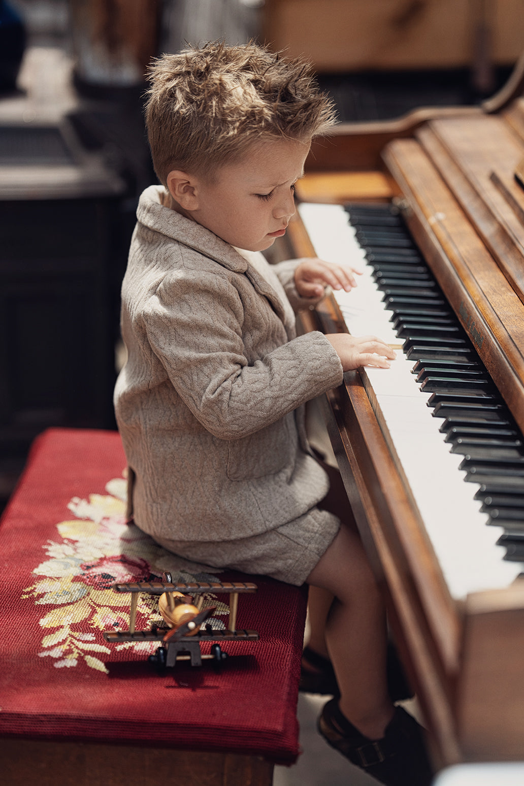 Textured Knit Overall in by The Umbrella Academy