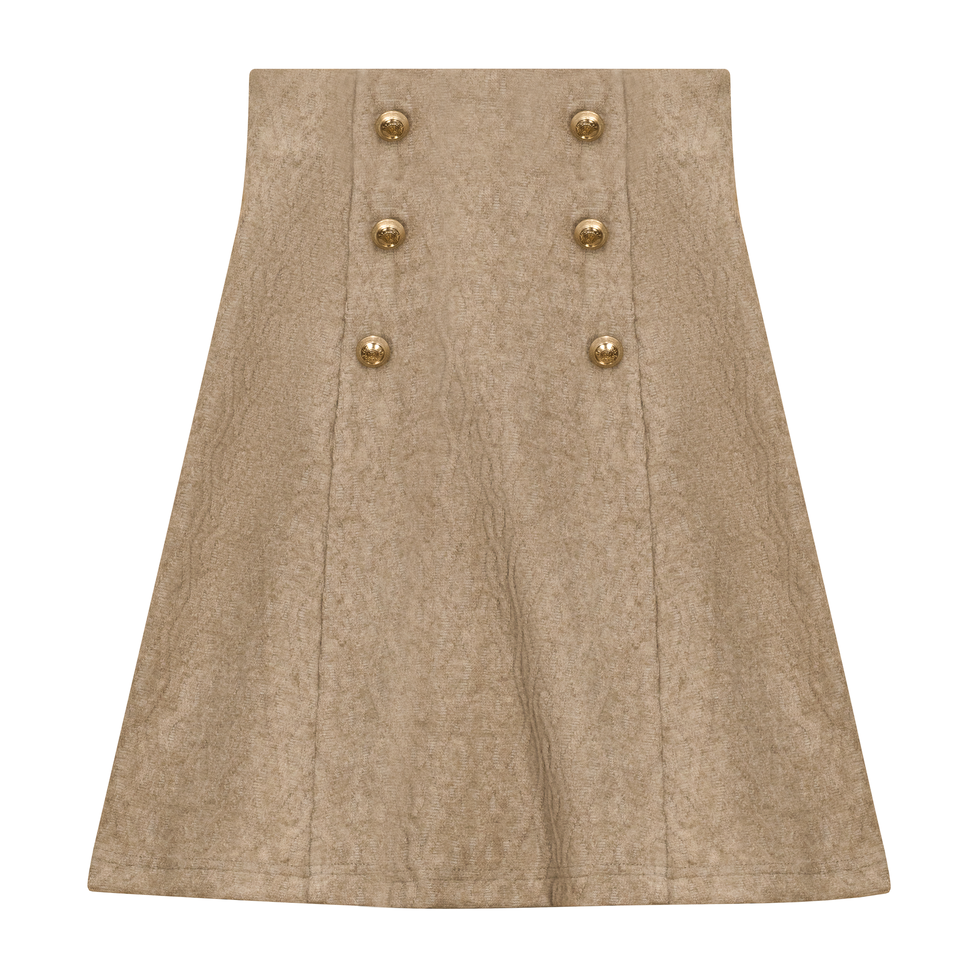 Textured Knit Skirt in Beige Mix by The Umbrella Academy