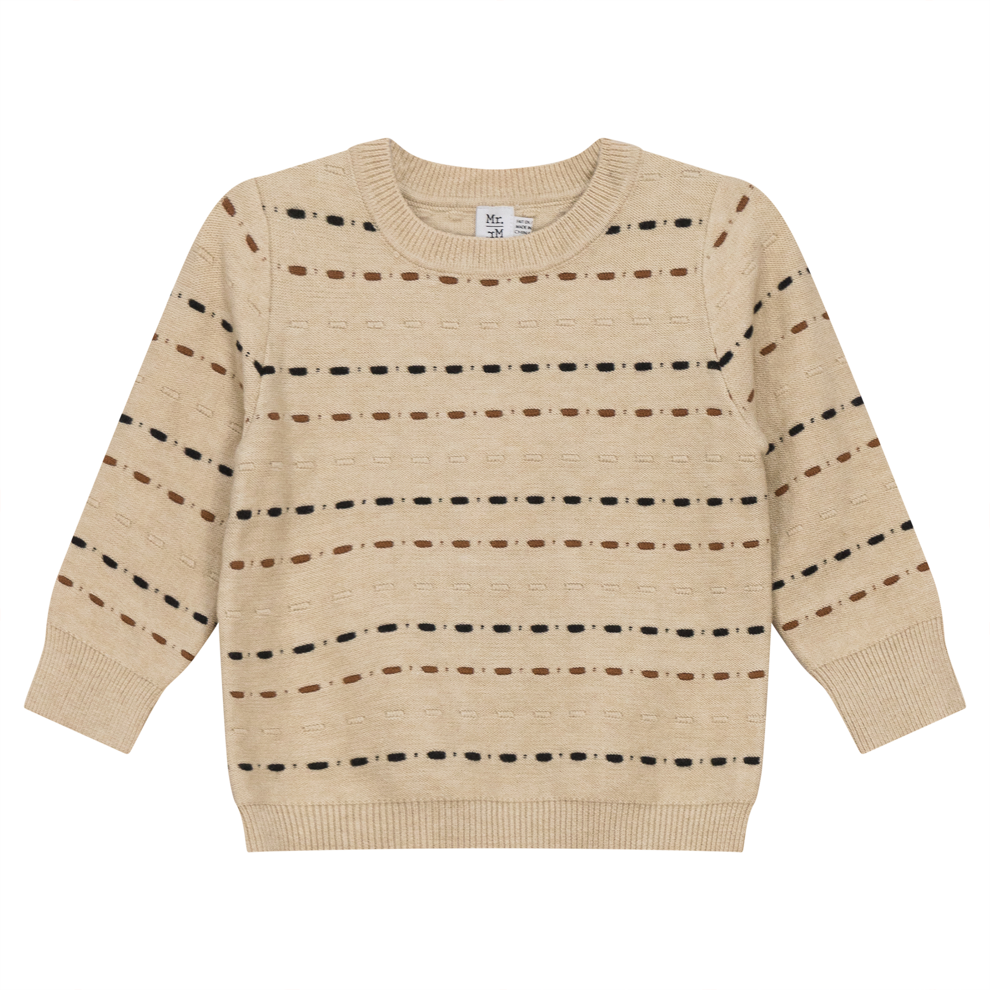 Knitted Sweater in Dark Almond Black by Mr. Mr.