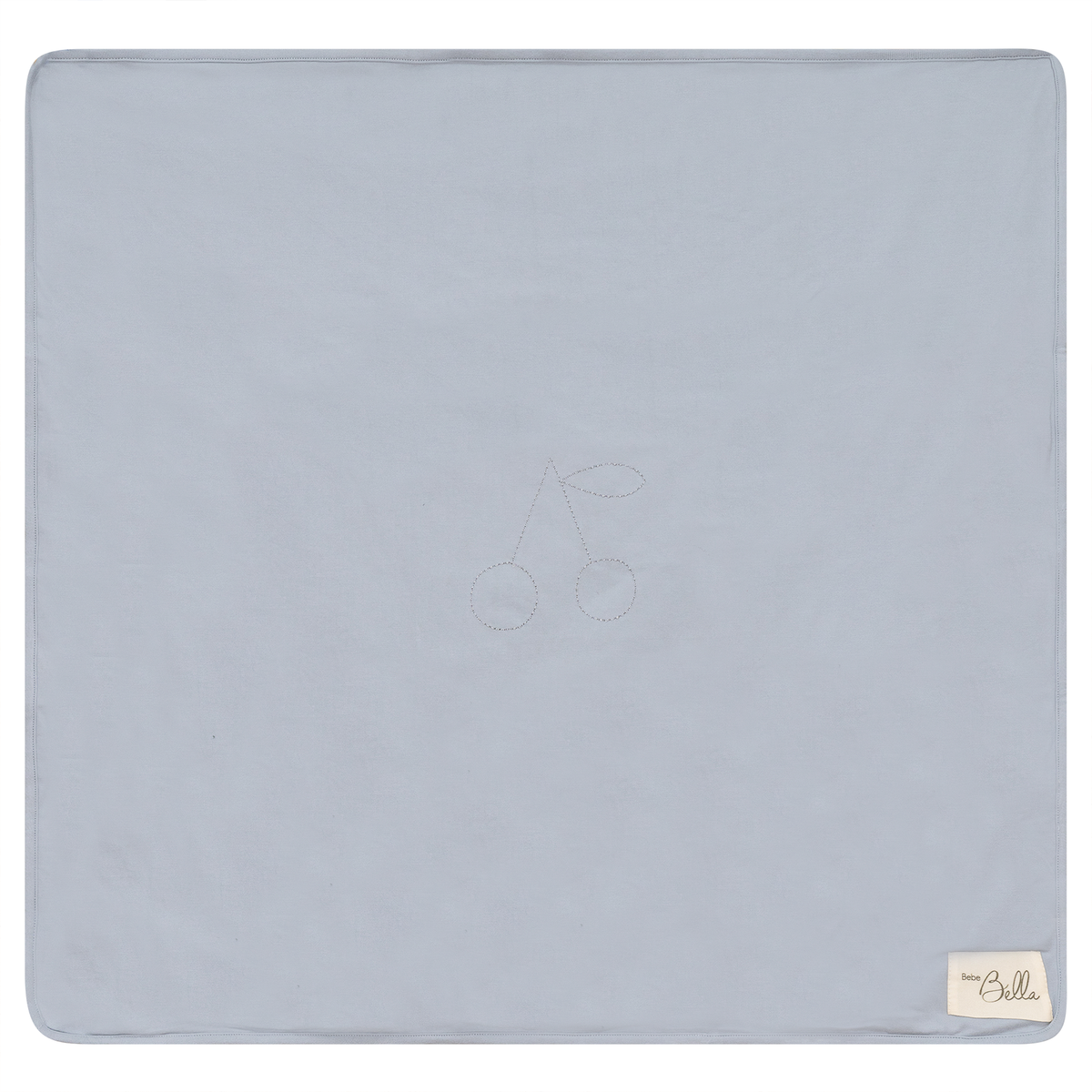 Cherry Print Blanket in Blue One Size by Bebe Bella