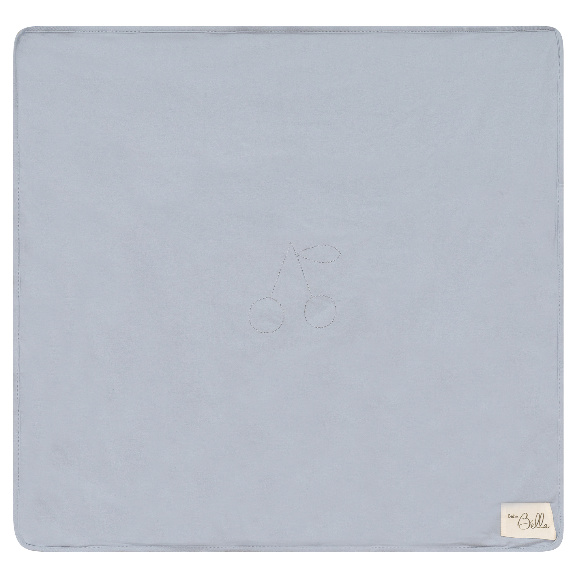 Cherry Print Blanket in Blue One Size by Bebe Bella