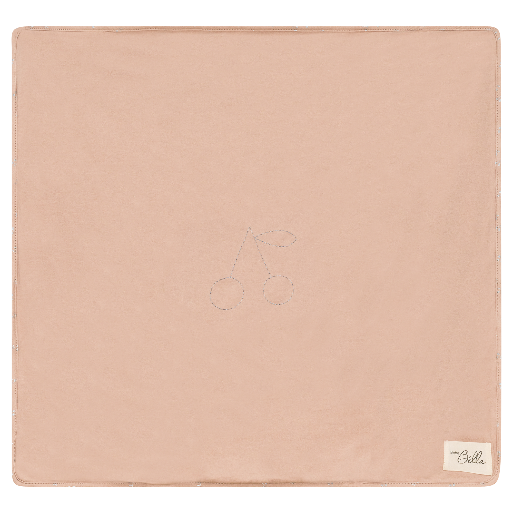 Cherry Print Blanket in Light Maple One Size by Bebe Bella