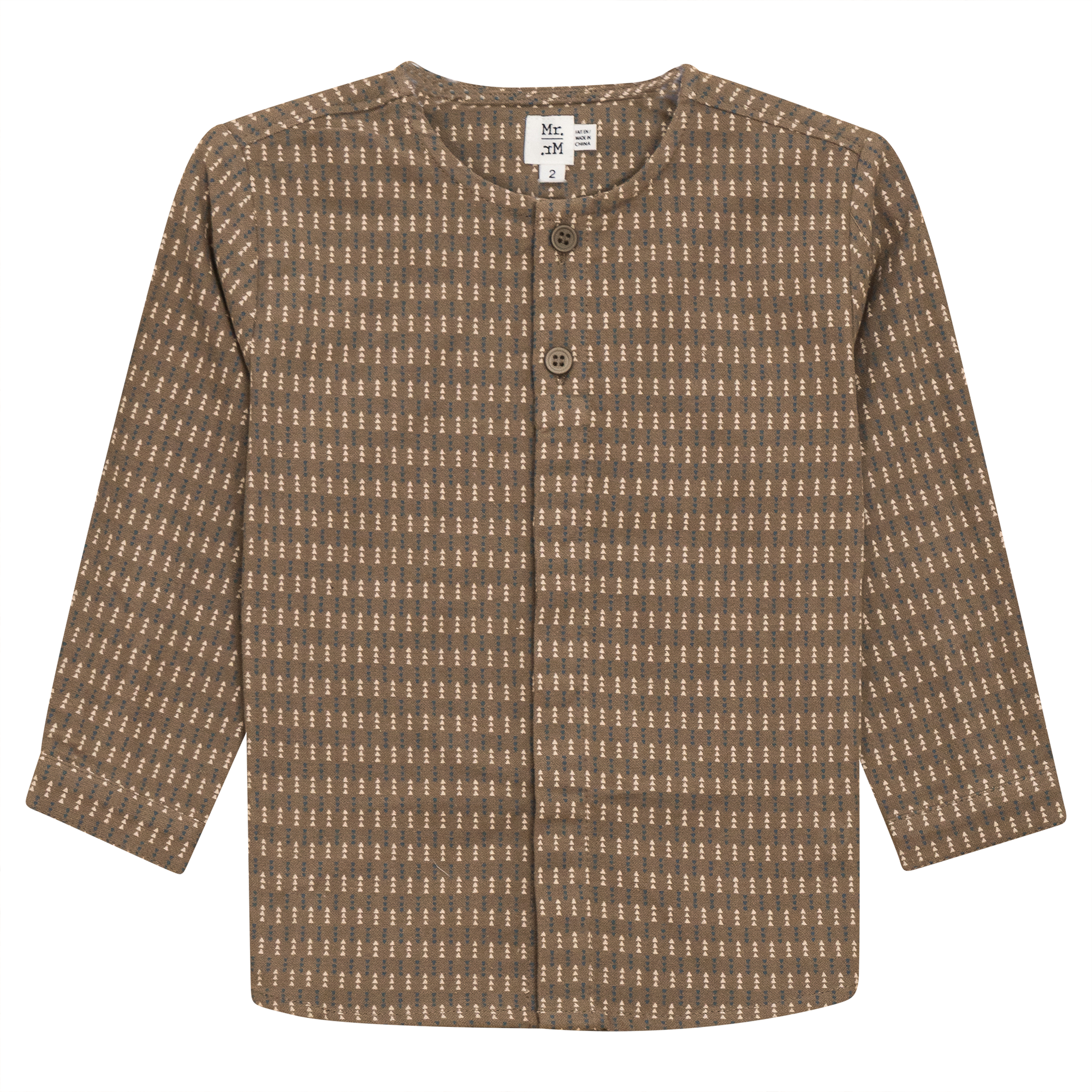 Woven Button Down Shirt in Cocoa by Mr. Mr.