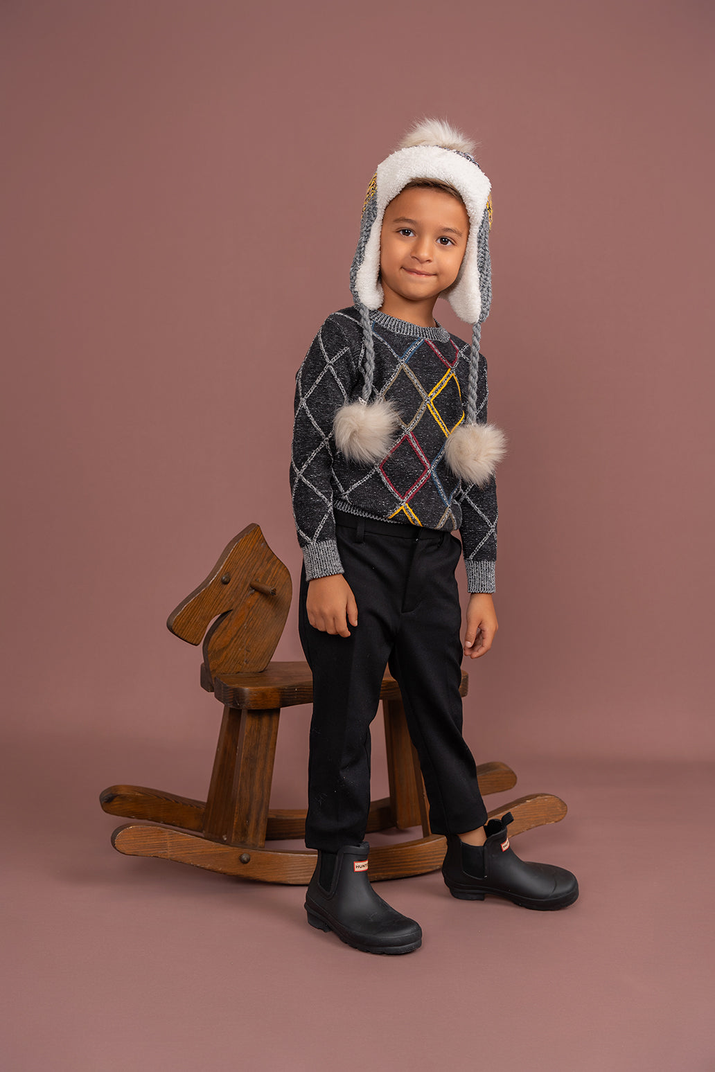 Diamond Stitch Sweater in by Mr. Mr.