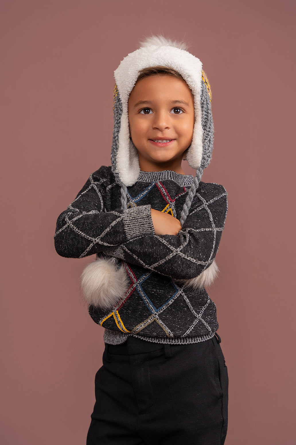 Diamond Stitch Sweater in by Mr. Mr.