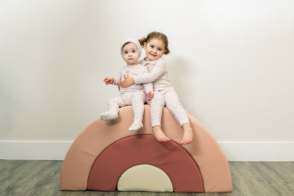 Cherry Print Onesie with Hat in by Lux