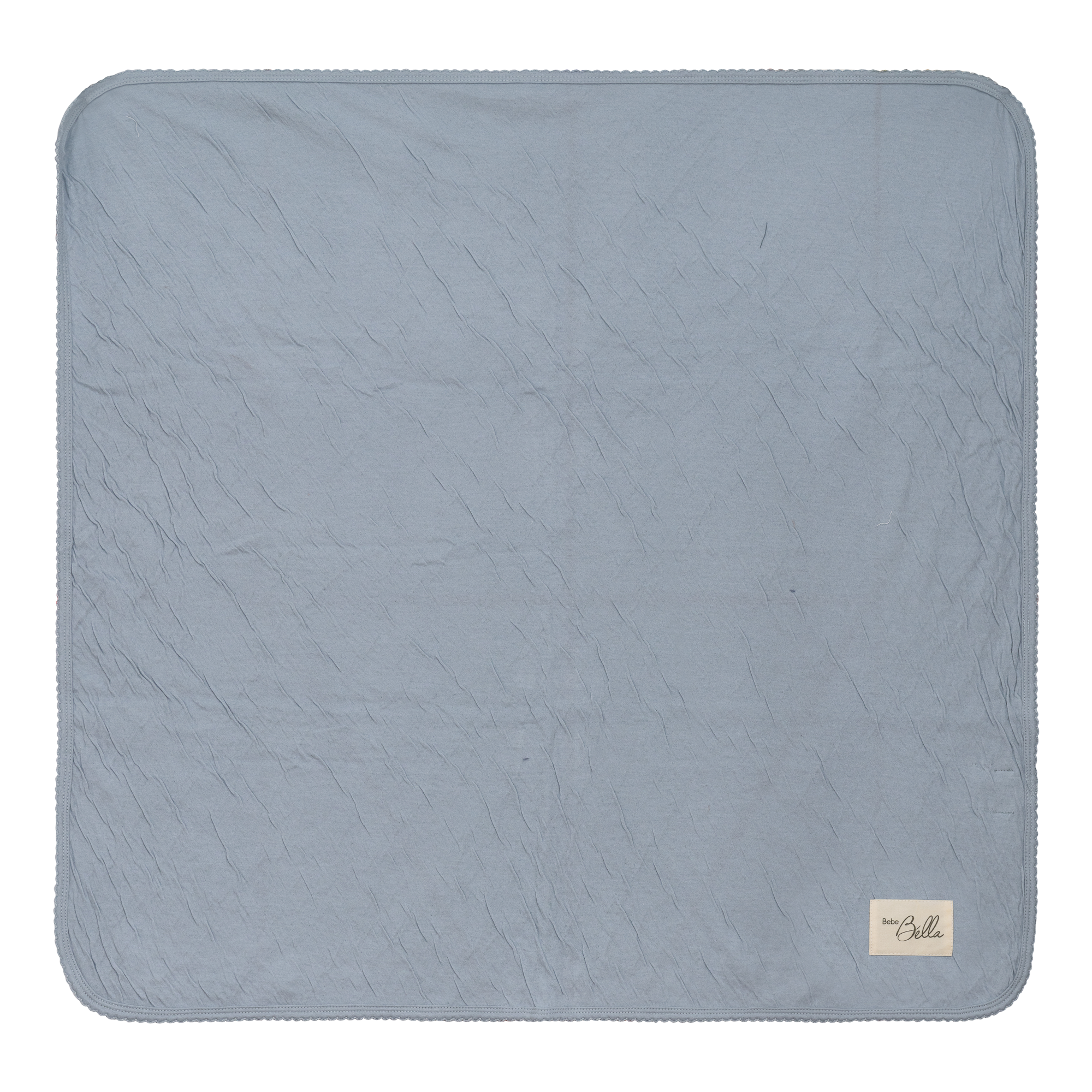 Crinkled Jersey Blanket in Blue One Size by Bebe Bella
