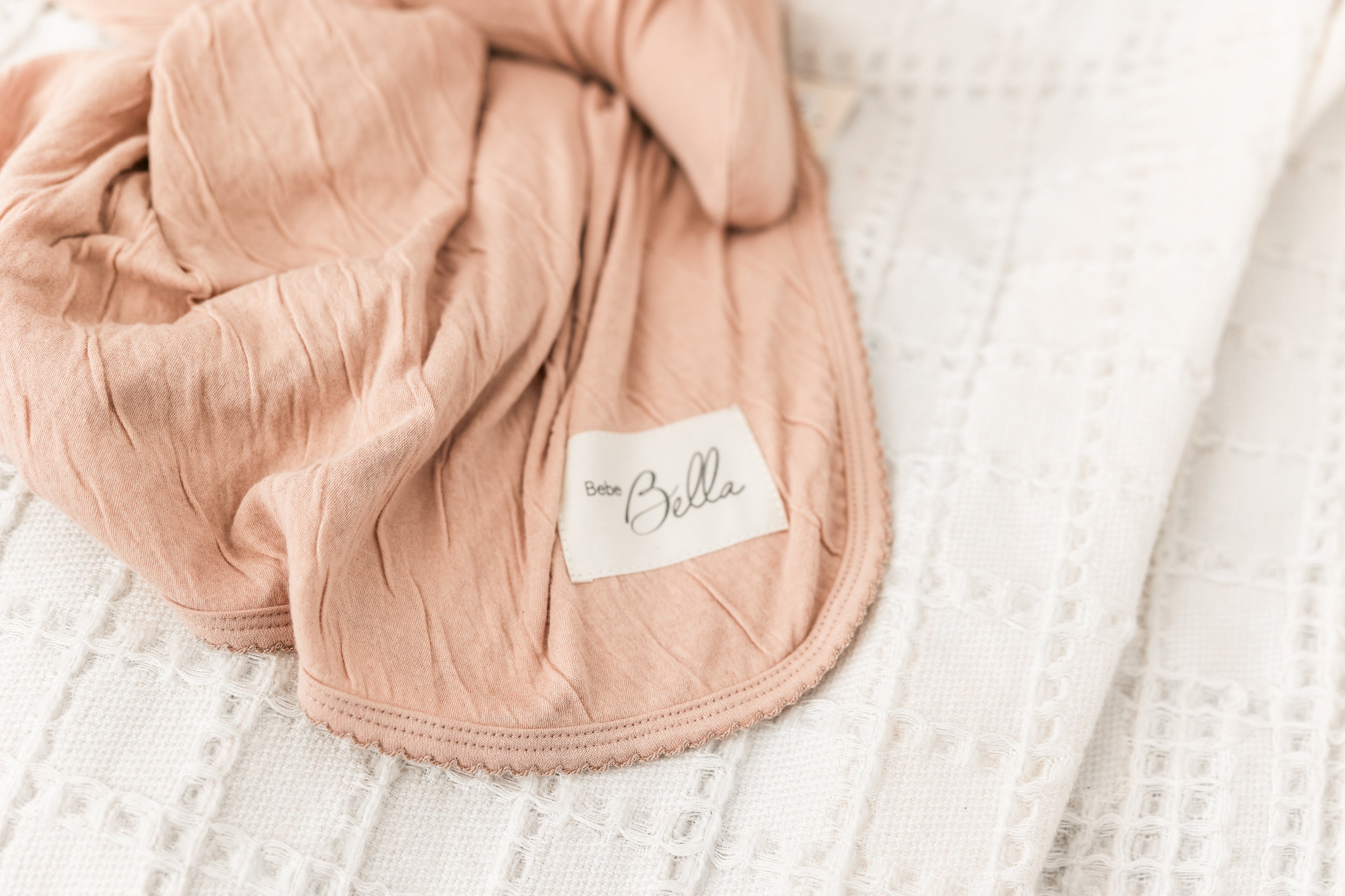 Crinkled Jersey Blanket in by Bebe Bella