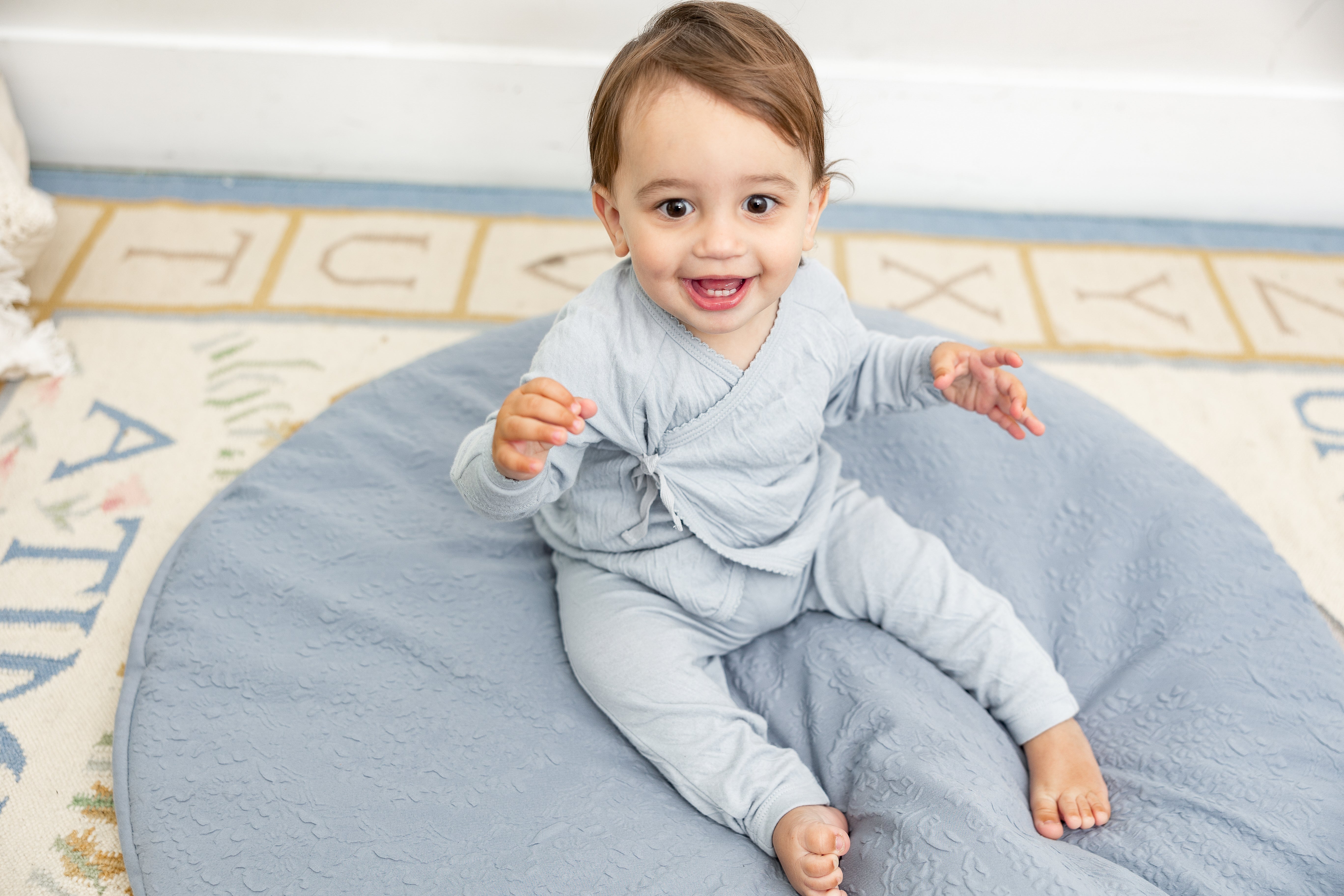 Crinkled Jersey Wrap 2Pc Set in by Bebe Bella