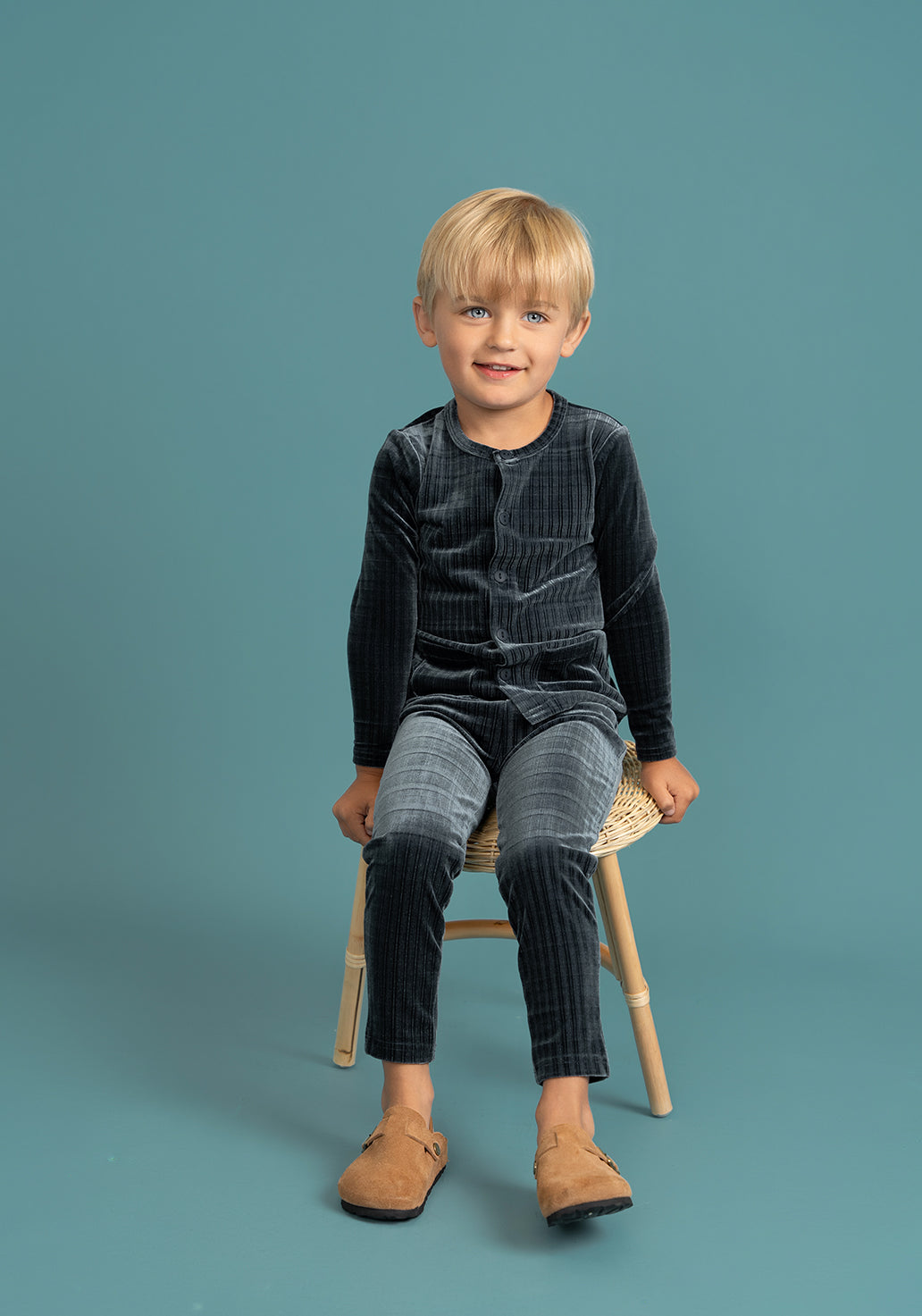 Plaid Velour 2Pc Set in by Seal