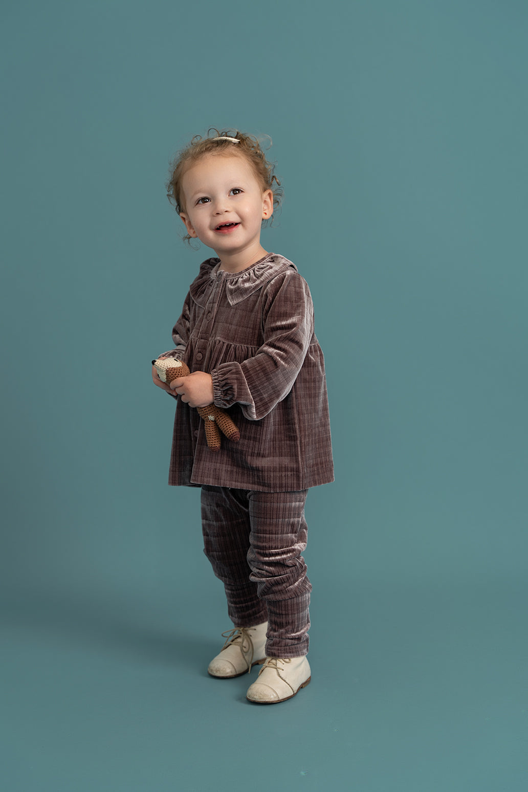 Plaid Velour 2Pc Set in by Seal