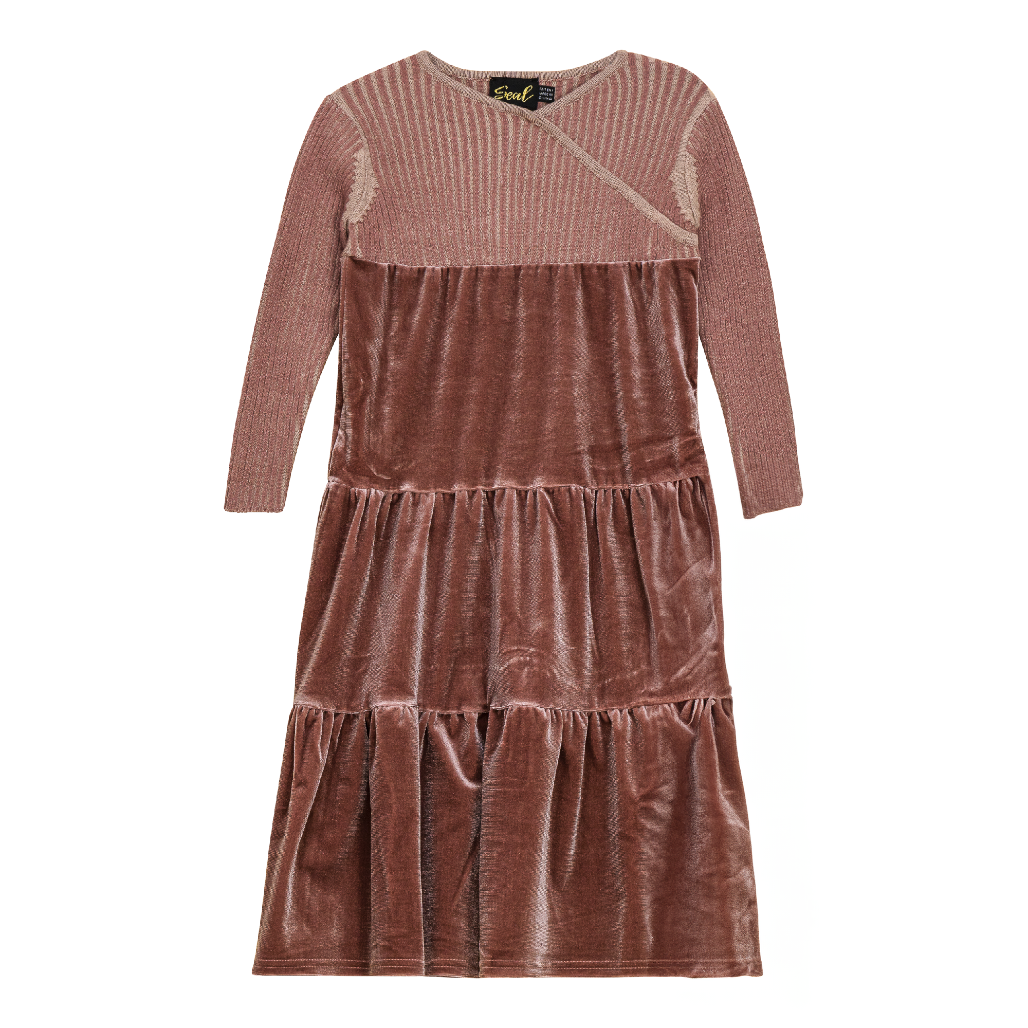 2 Tone Wrap Maxi Dress in by Seal