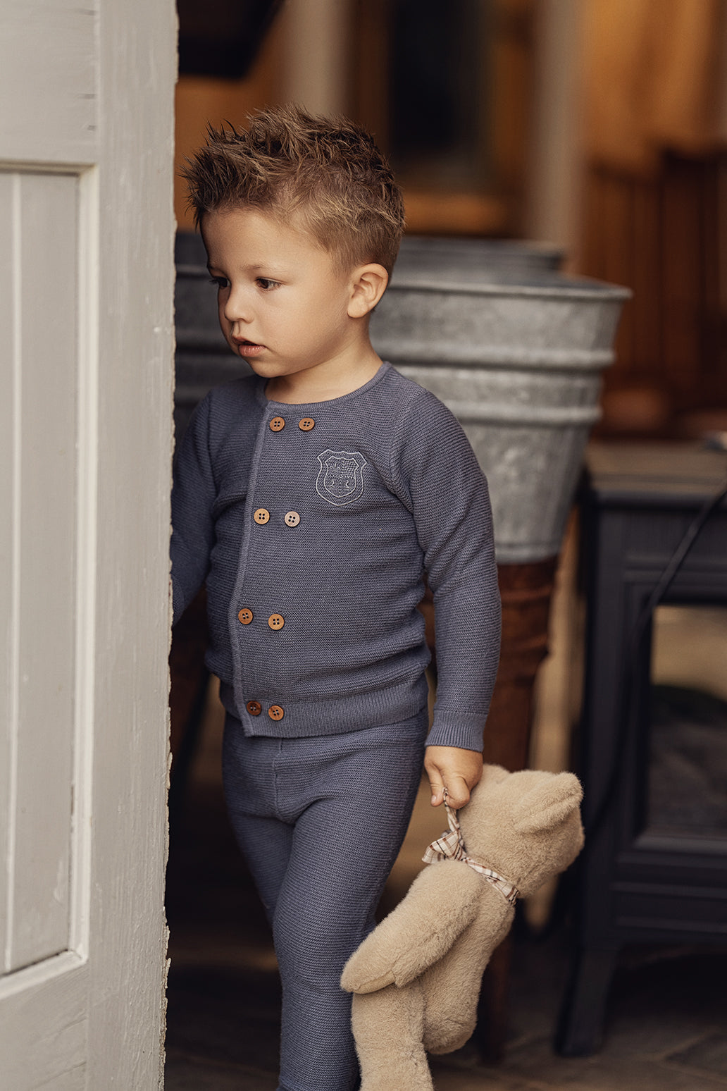 Crest Knitted 2Pc Set in by Mr. Mr.