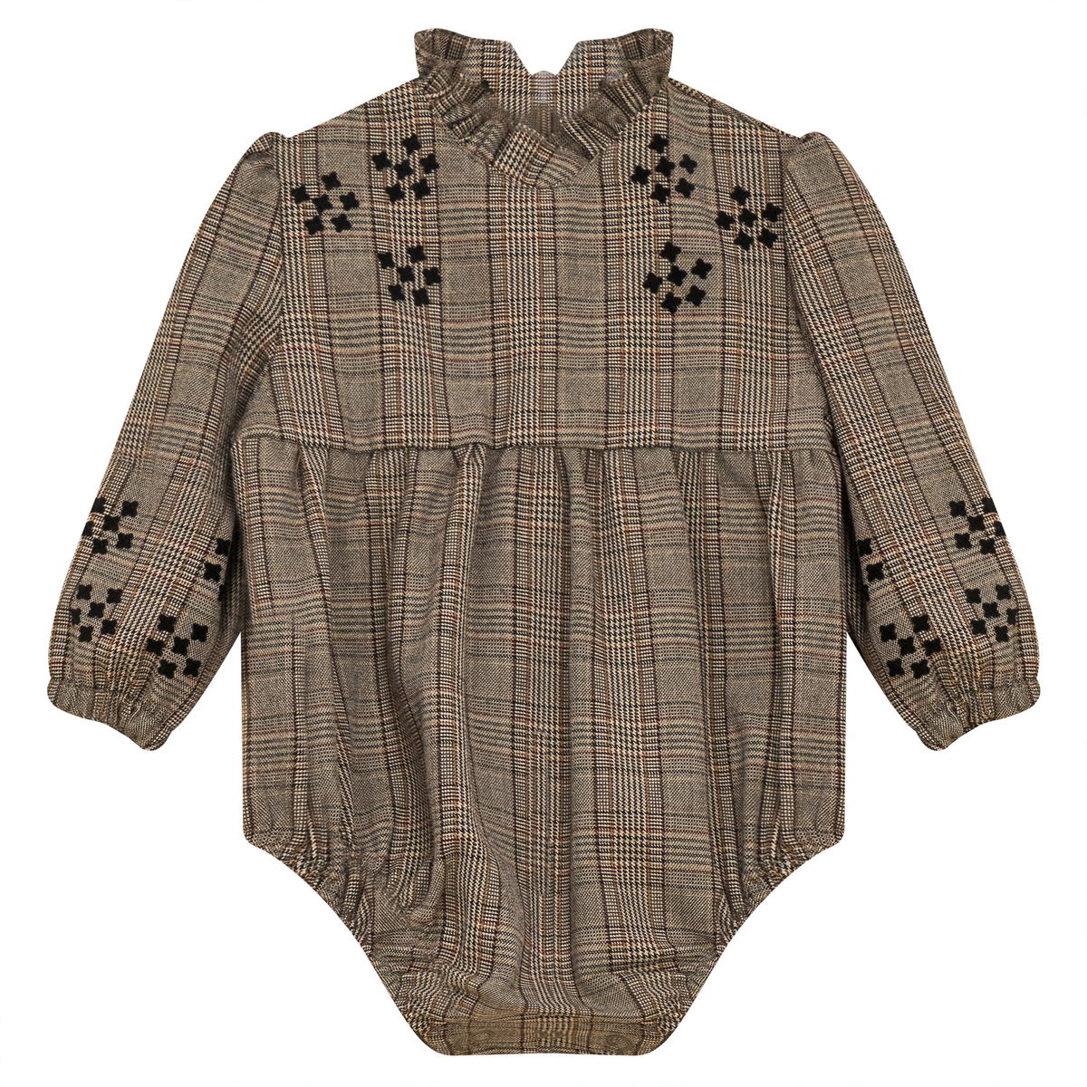 Woven Plaid Bubble in Beige by Space Grey