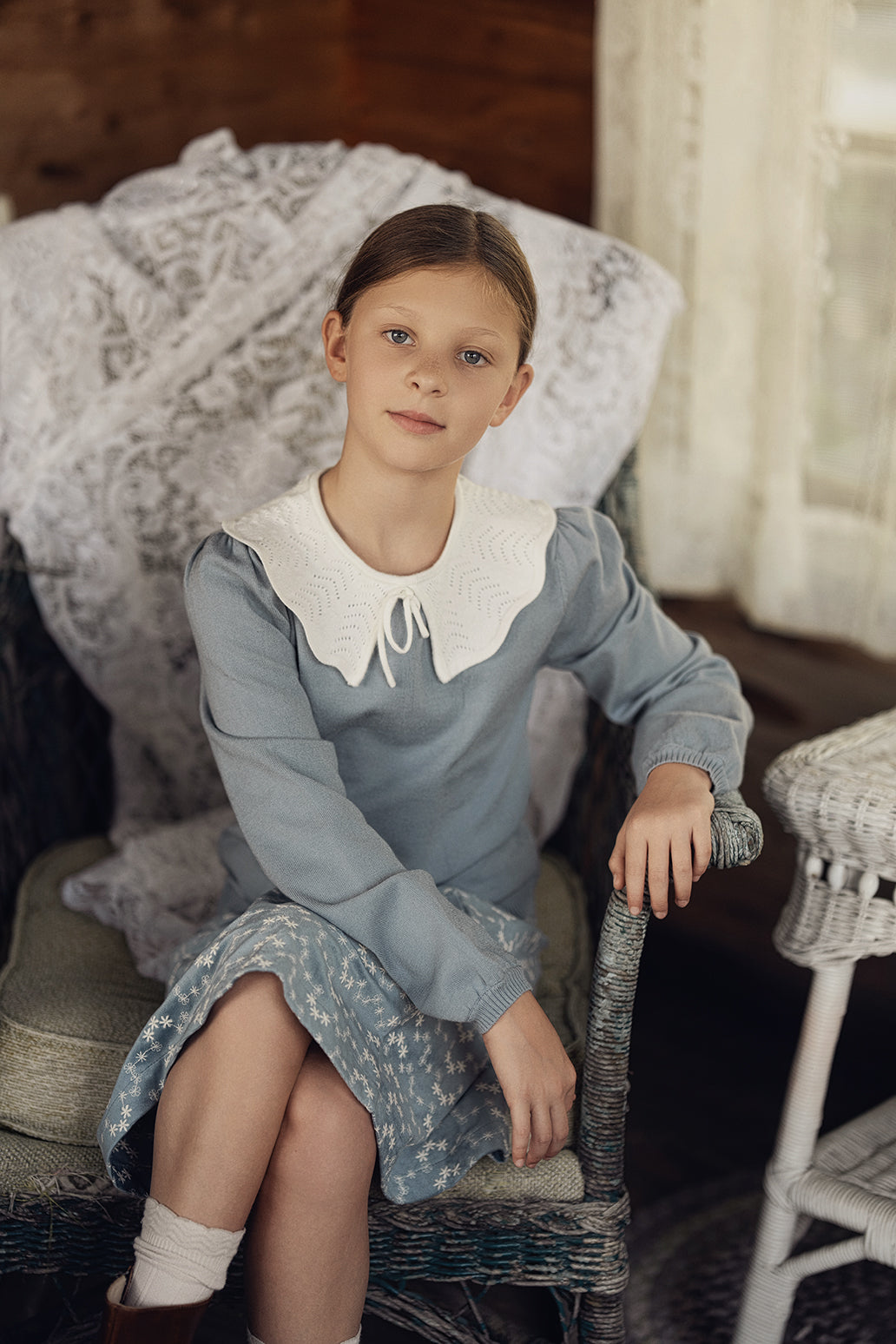 Embroidered Velvet 2Pc Set in by Posie & Pistachio