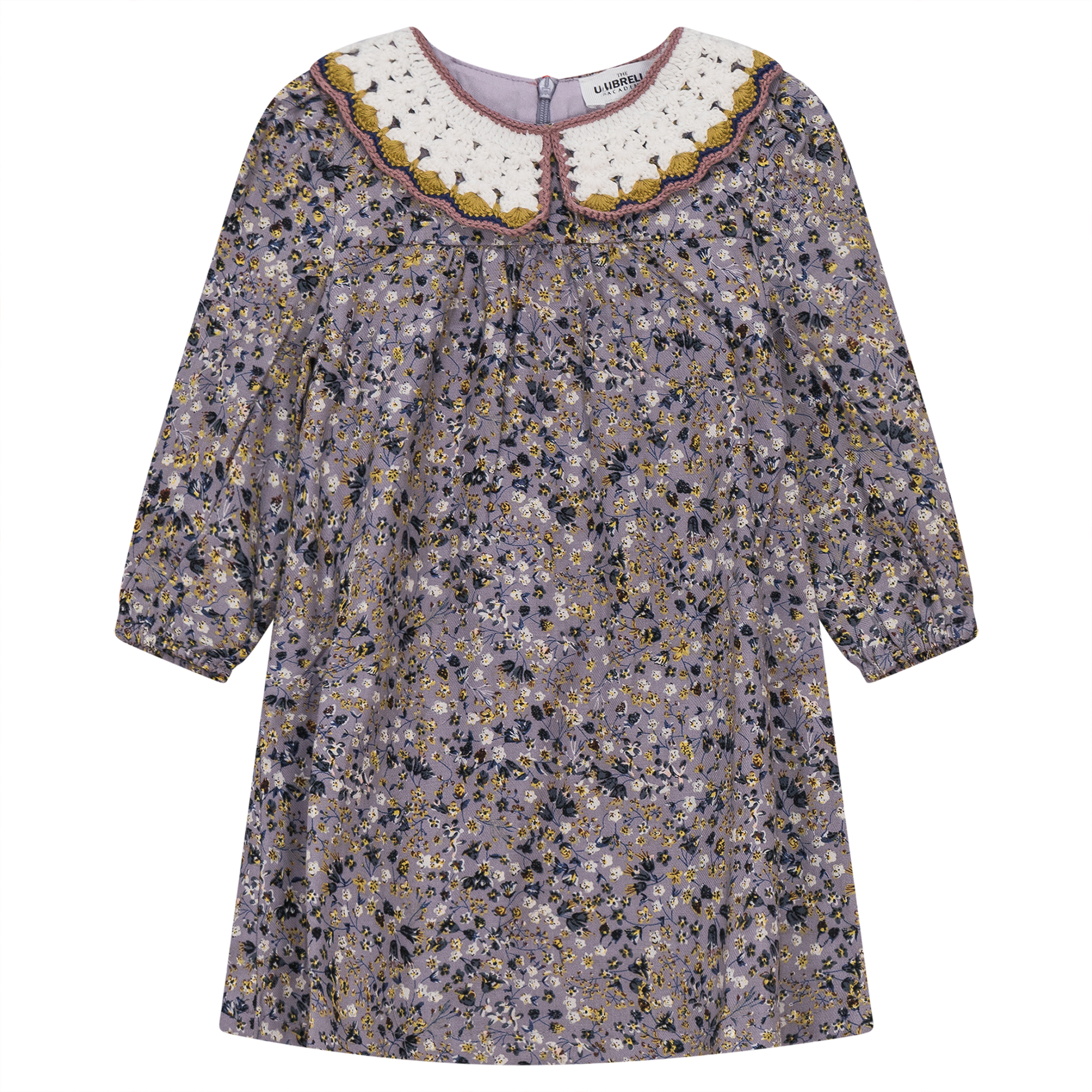Floral Dress with Crochet Collar in Lilac by The Umbrella Academy