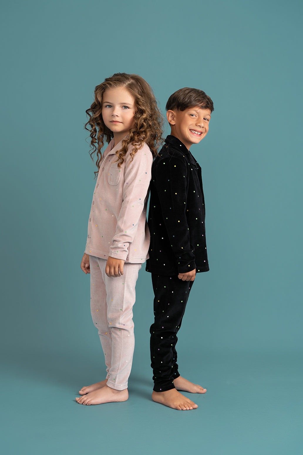 Dot Print Grandpa Style 2Pc Set in by Whipped Cocoa